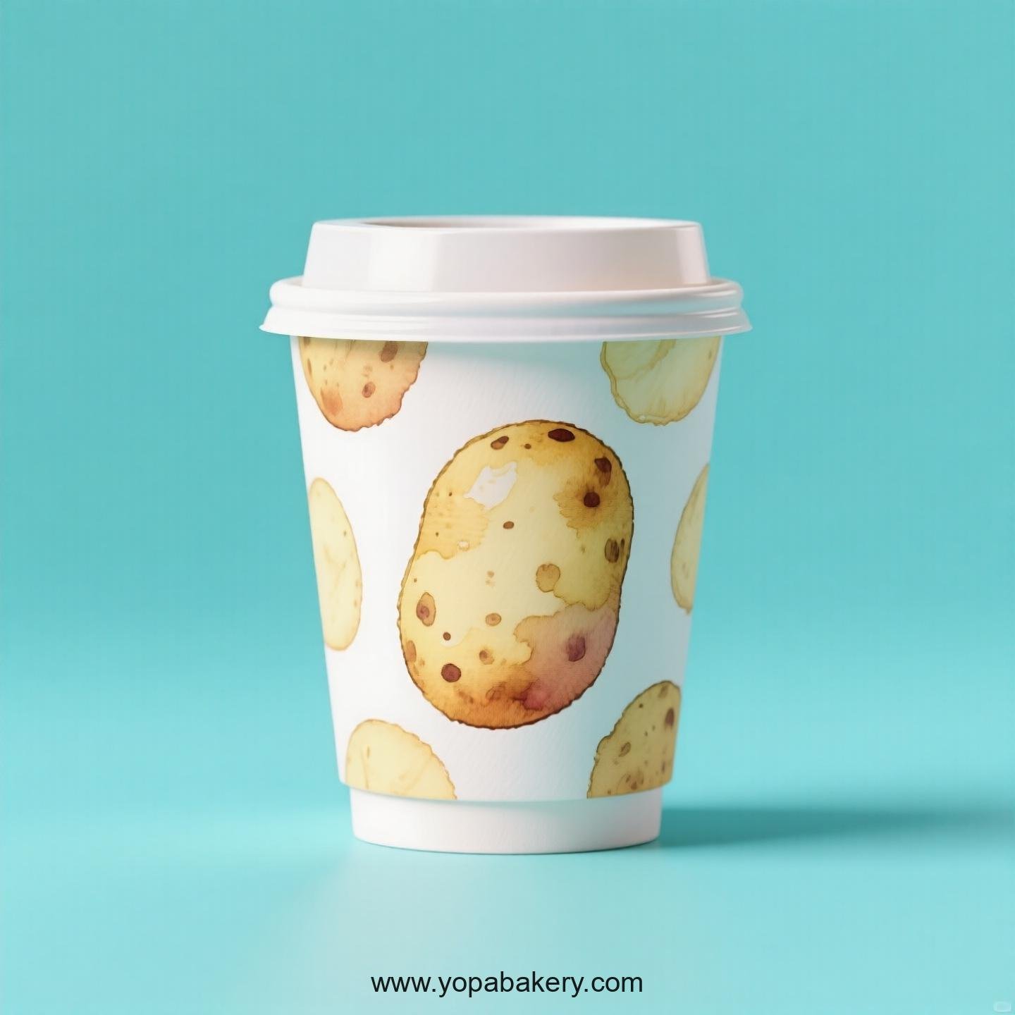 Potato Design Paper Coffee Cups Factory: 4-24 oz Custom Logo