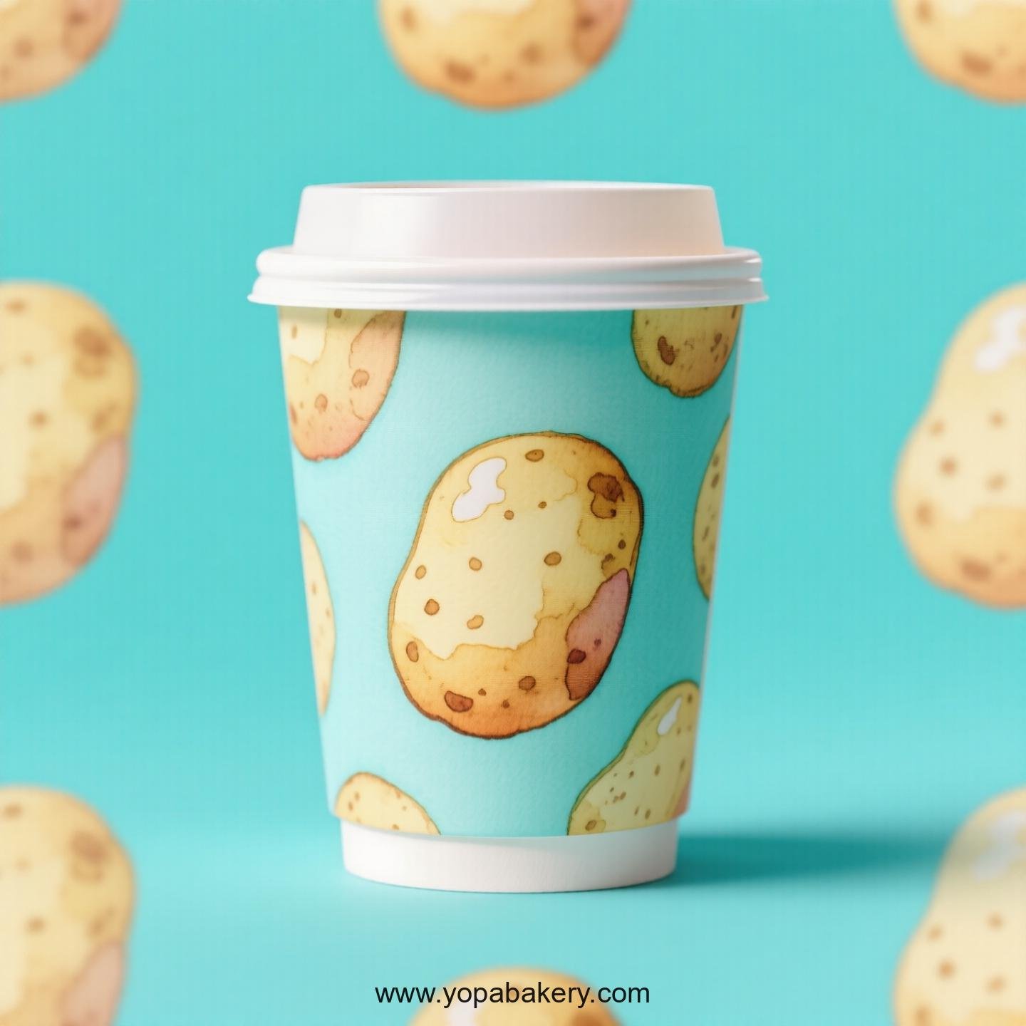 Potato Design Paper Coffee Cups Factory: 4-24 oz Custom Logo