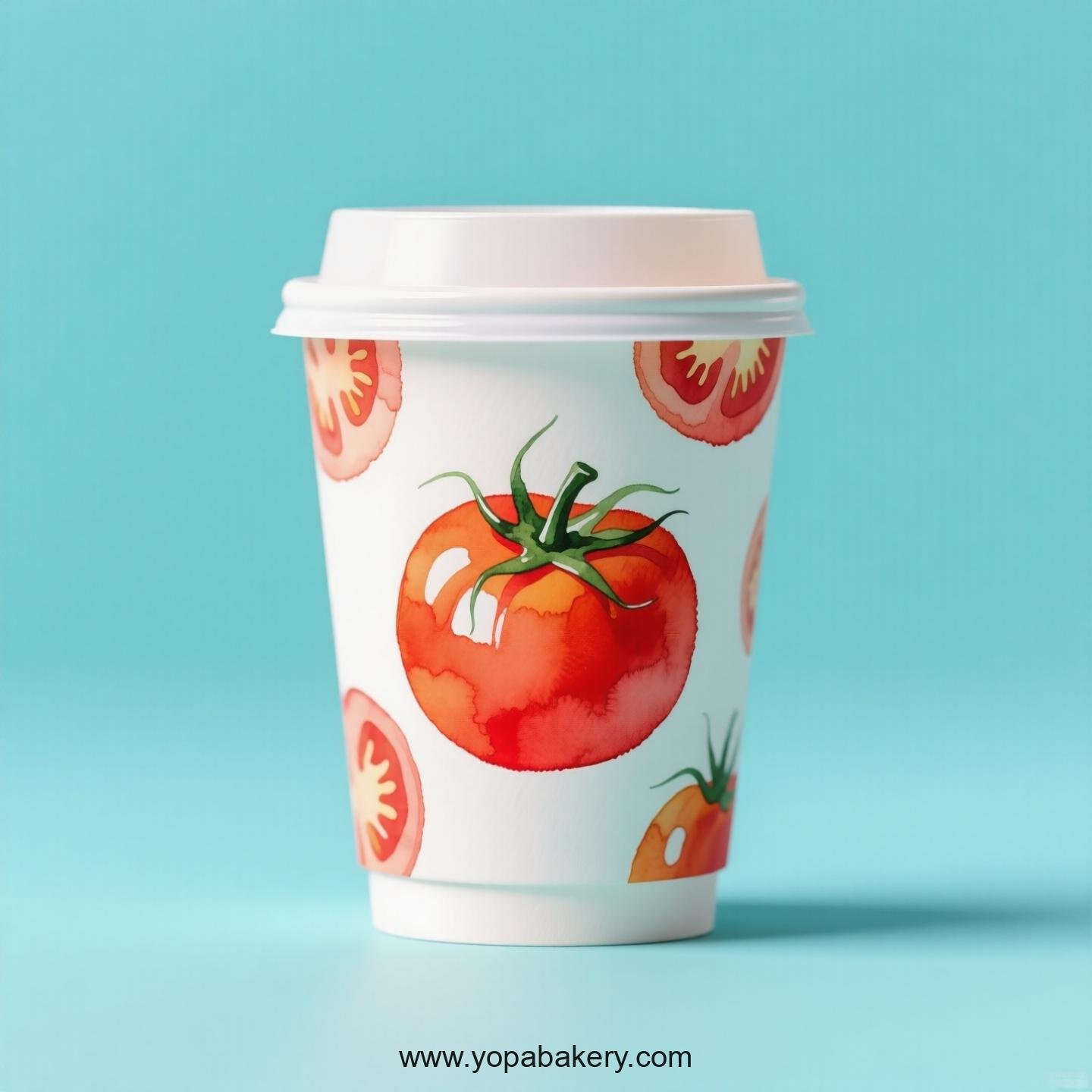 Tomato Design Paper Coffee Cups Factory: 4-24 oz Custom Logo Tomato Design Paper Coffee Cups Factory: 4-24 oz Custom Logo