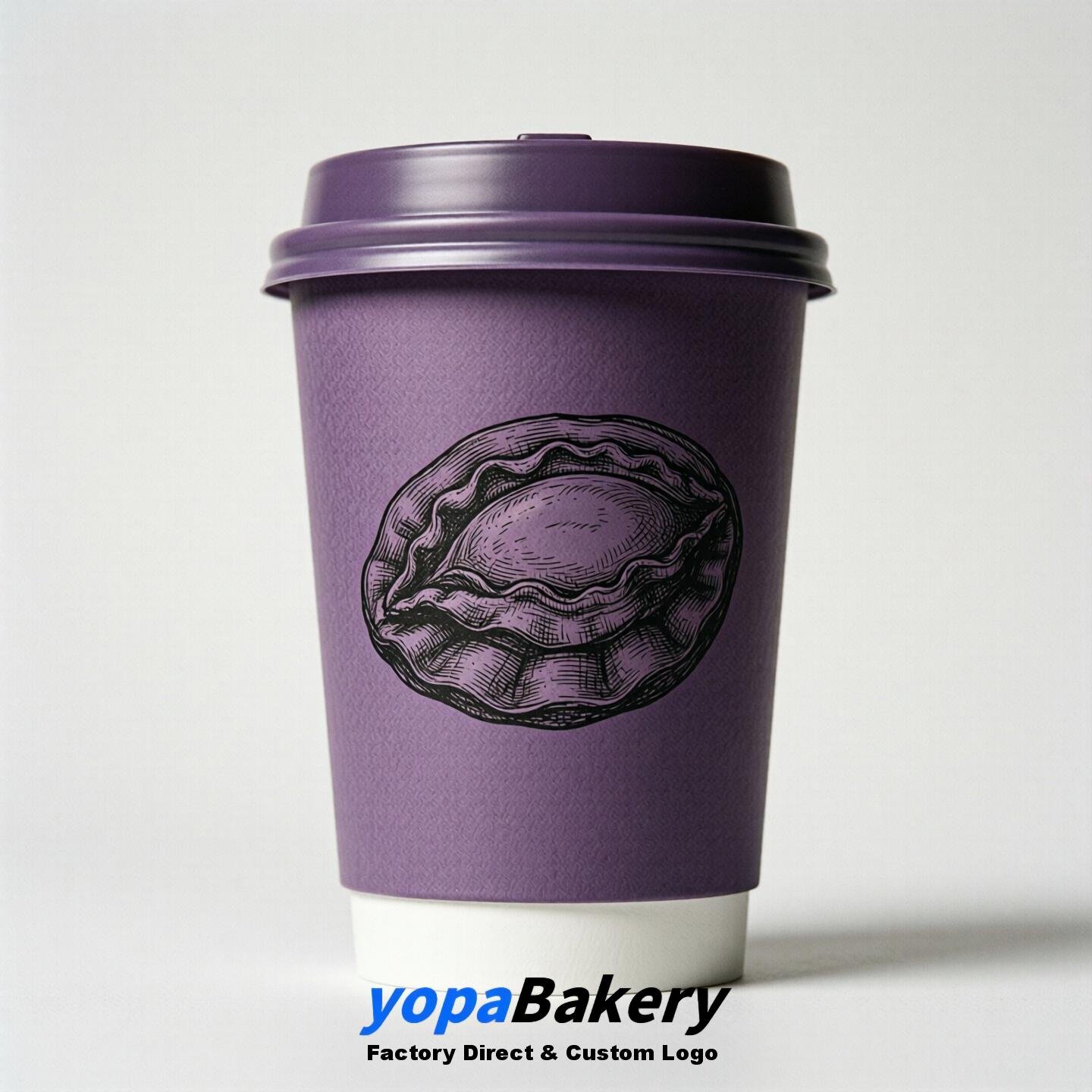 Abalone Double Wall Paper Cups: 100ml/120ml/200ml/240ml/300ml/360ml/400ml/500ml/600ml/700ml