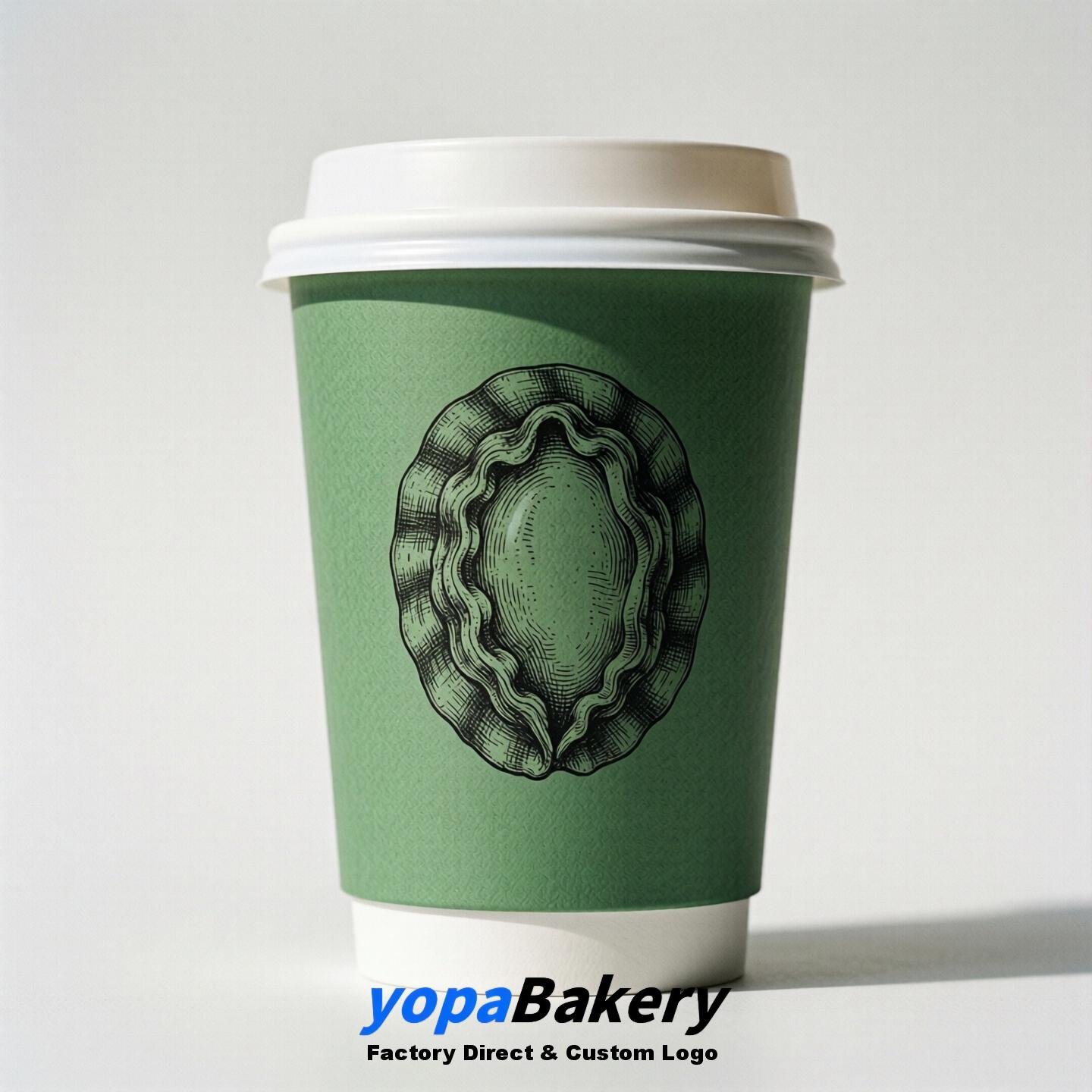 Abalone Double Wall Paper Cups: 100ml/120ml/200ml/240ml/300ml/360ml/400ml/500ml/600ml/700ml