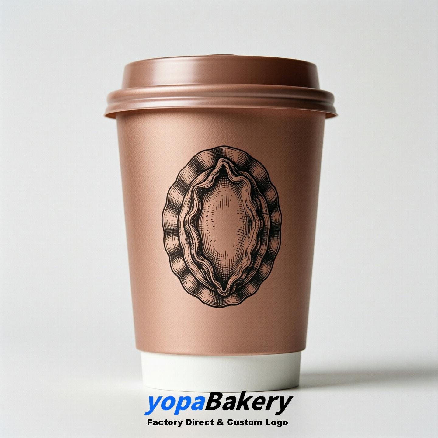 Abalone Double Wall Paper Cups: 100ml/120ml/200ml/240ml/300ml/360ml/400ml/500ml/600ml/700ml