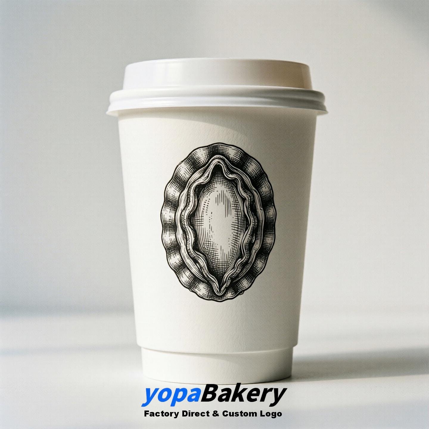 Abalone Double Wall Paper Cups: 100ml/120ml/200ml/240ml/300ml/360ml/400ml/500ml/600ml/700ml