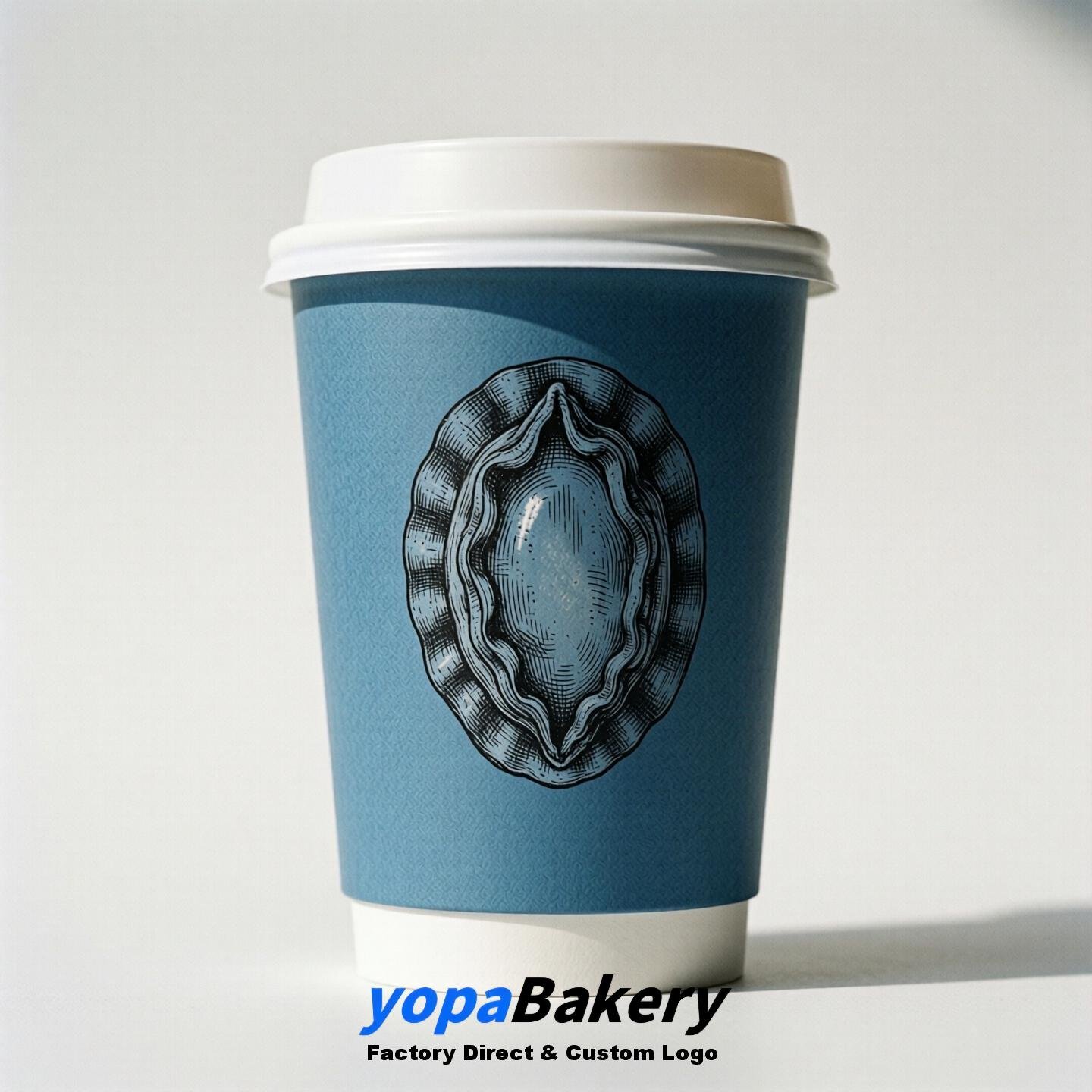 Abalone Double Wall Paper Cups: 100ml/120ml/200ml/240ml/300ml/360ml/400ml/500ml/600ml/700ml