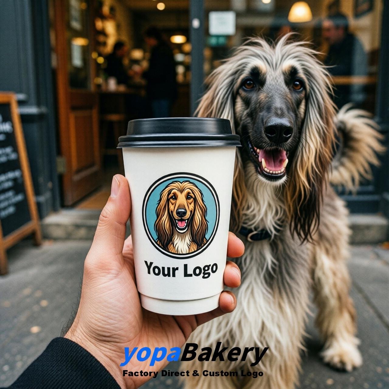 Afghan Hound Double Wall Paper Cups: 8oz/12oz/16oz/20oz/22oz/24oz