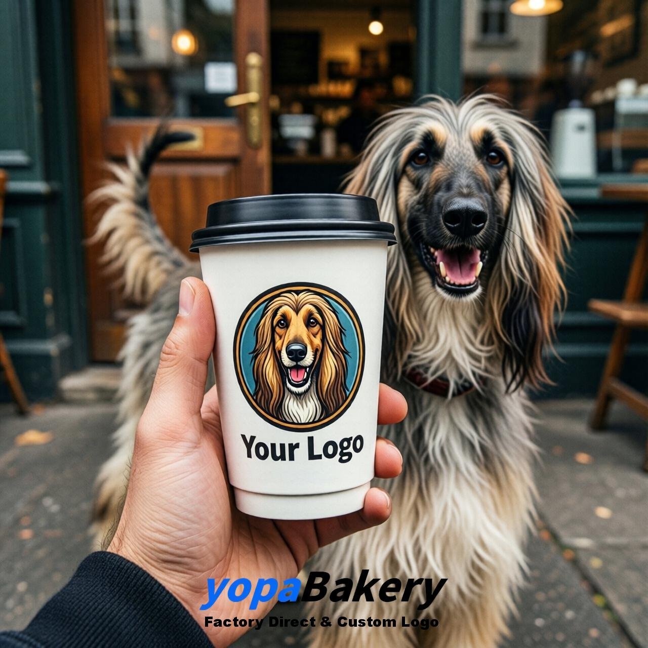 Afghan Hound Double Wall Paper Cups: 8oz/12oz/16oz/20oz/22oz/24oz
