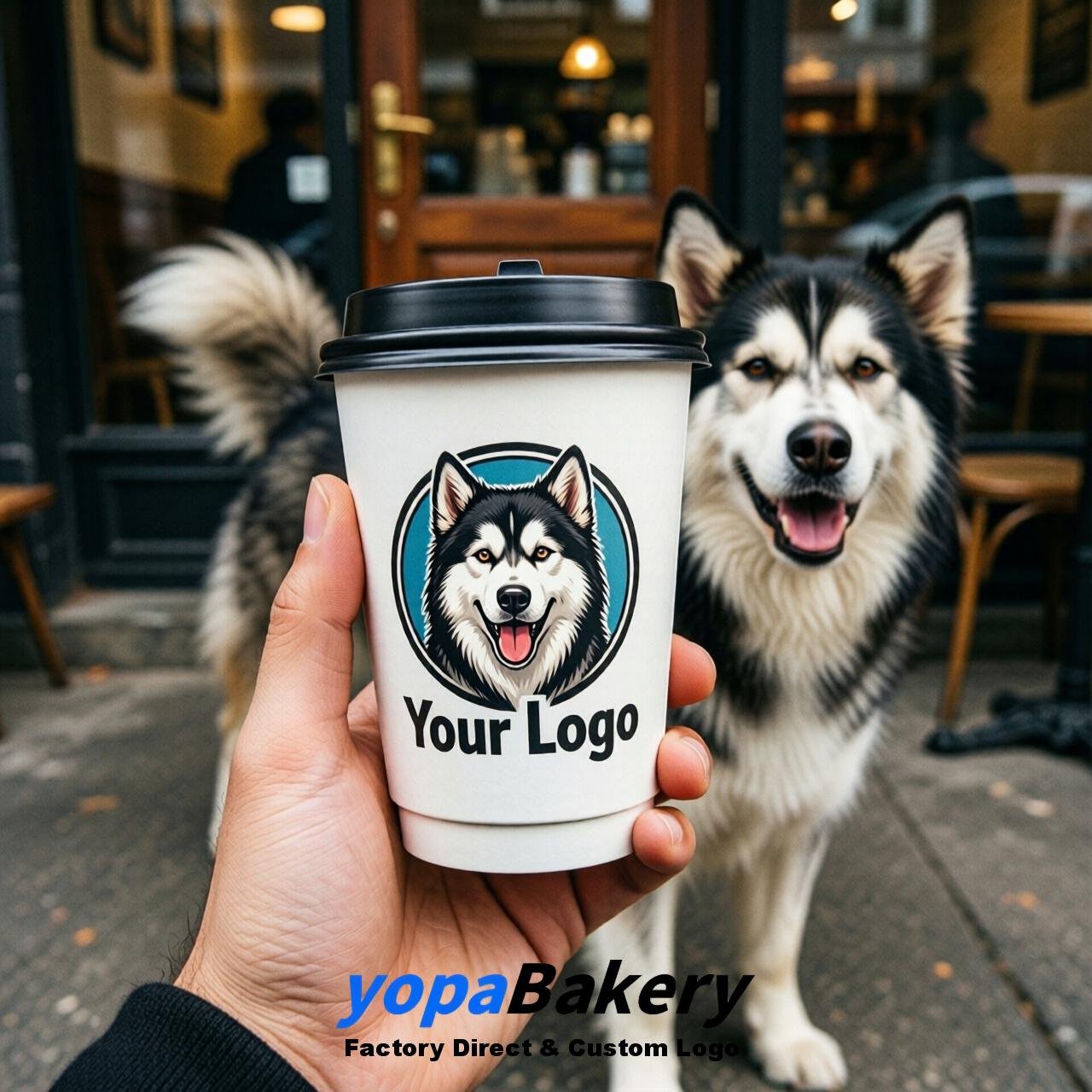 Alaskan Malamute Double Wall Paper Cups: 8oz/12oz/16oz/20oz/22oz/24oz