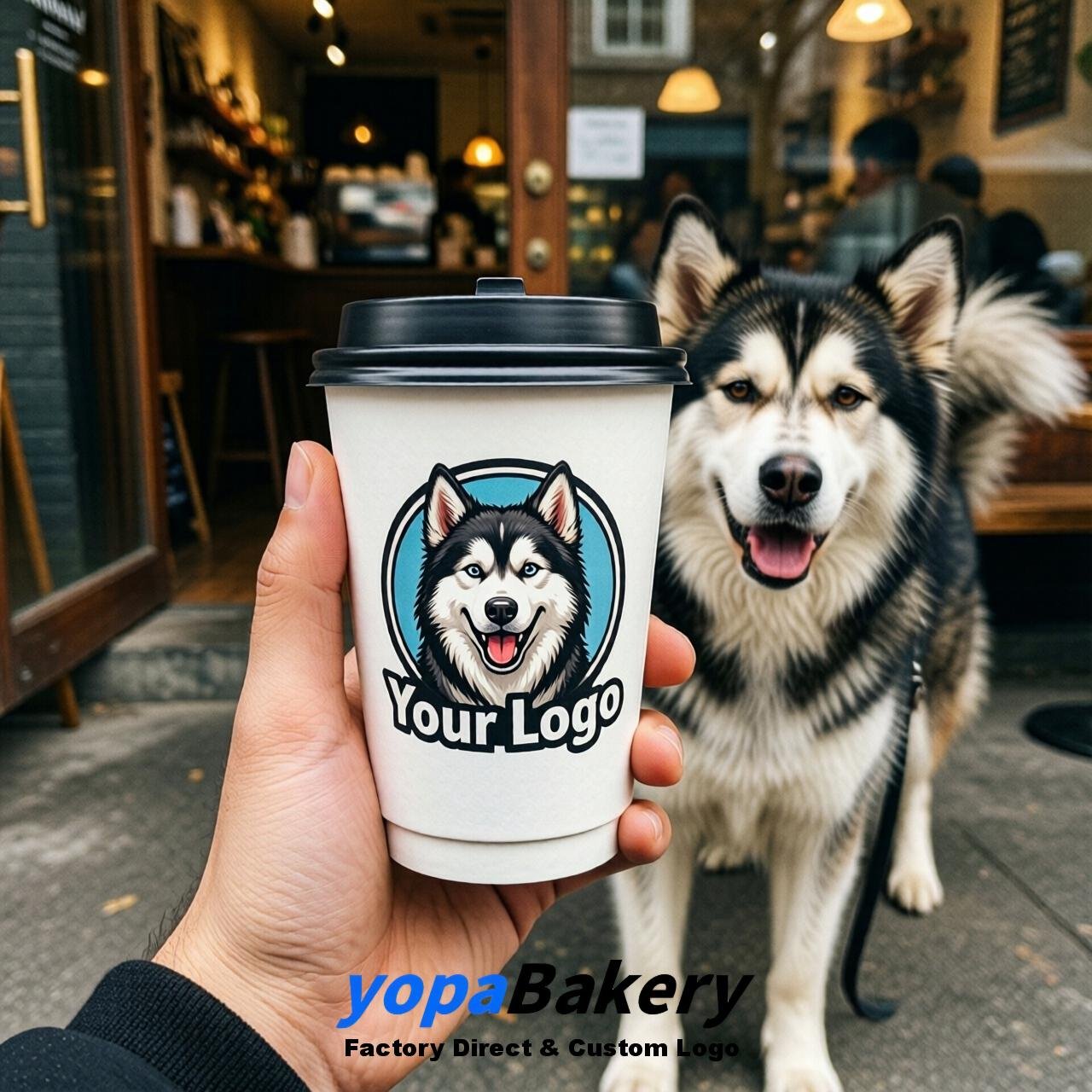 Alaskan Malamute Double Wall Paper Cups: 8oz/12oz/16oz/20oz/22oz/24oz