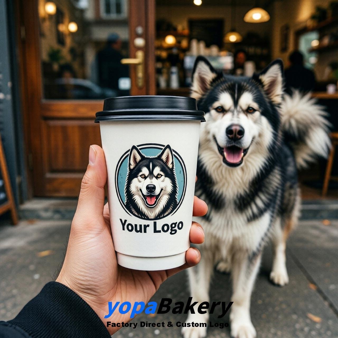 Alaskan Malamute Double Wall Paper Cups: 8oz/12oz/16oz/20oz/22oz/24oz