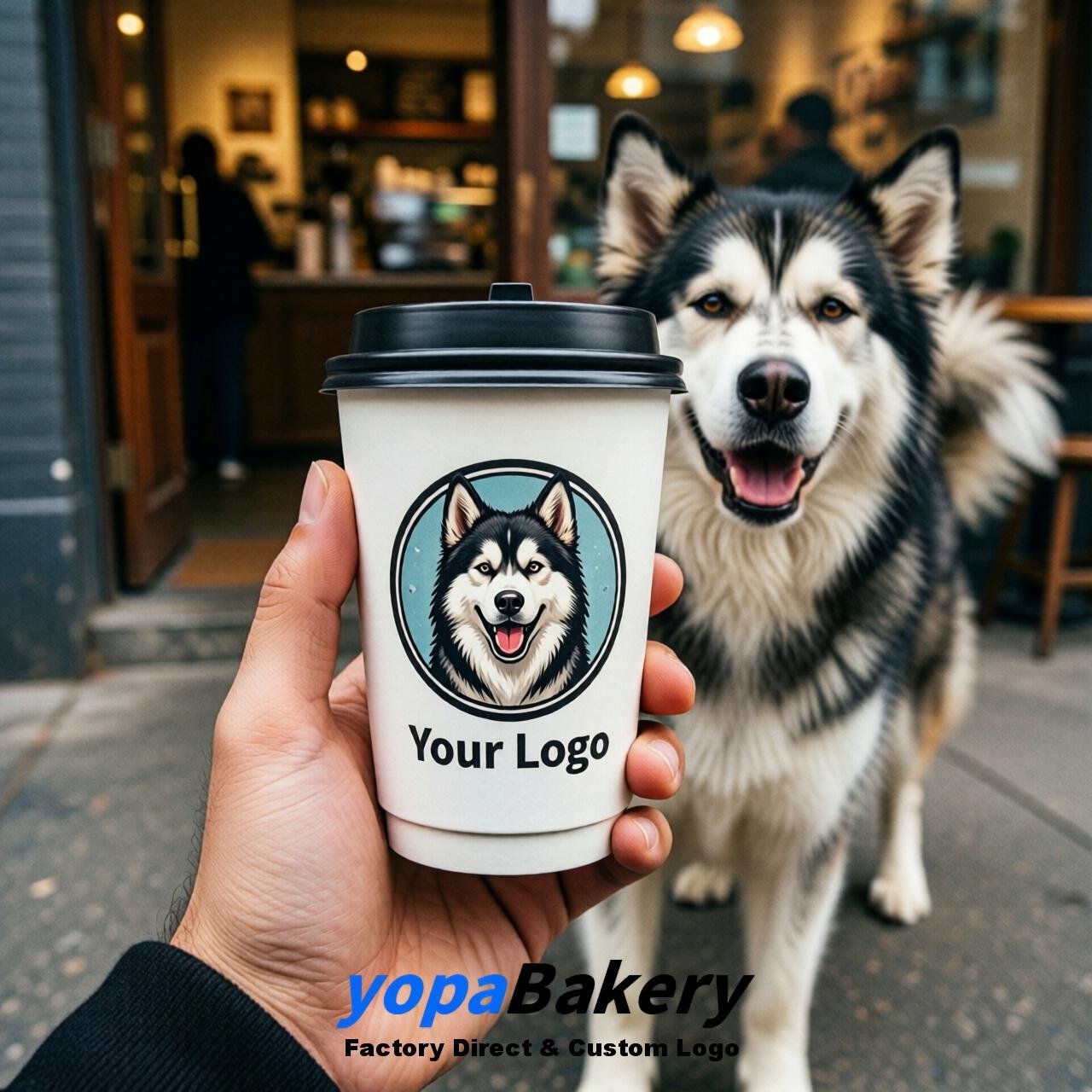 Alaskan Malamute Double Wall Paper Cups: 8oz/12oz/16oz/20oz/22oz/24oz
