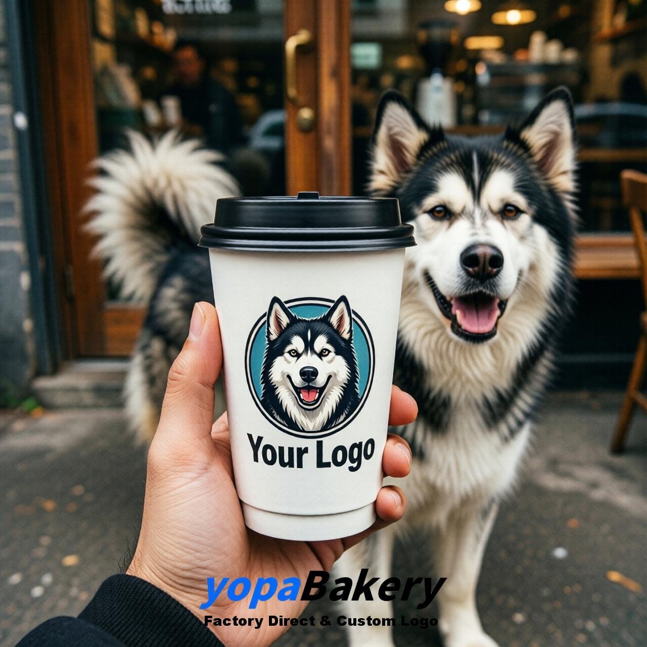 Alaskan Malamute Double Wall Paper Cups: 8oz/12oz/16oz/20oz/22oz/24oz