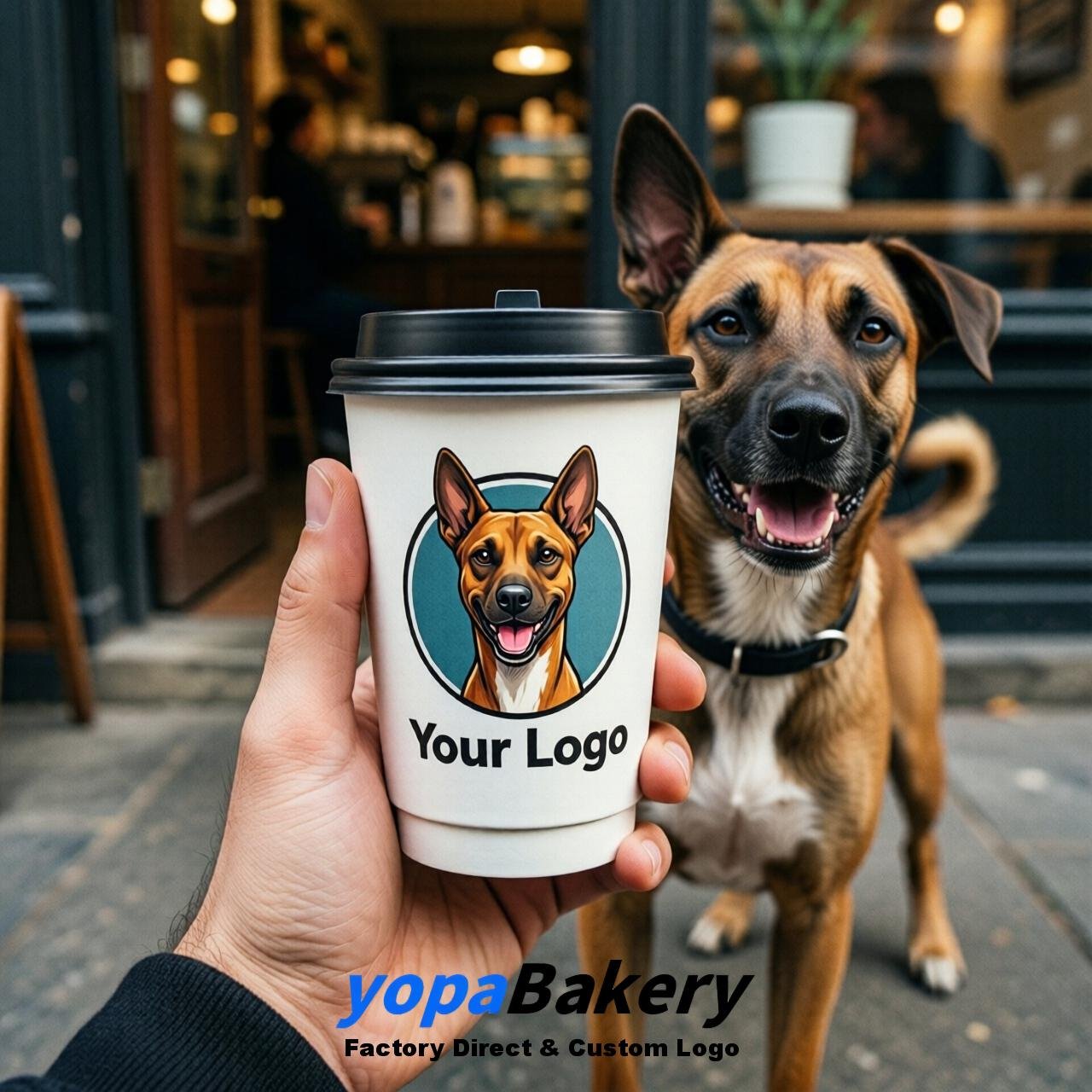 Basenji Double Wall Paper Cups: 8oz/12oz/16oz/20oz/22oz/24oz