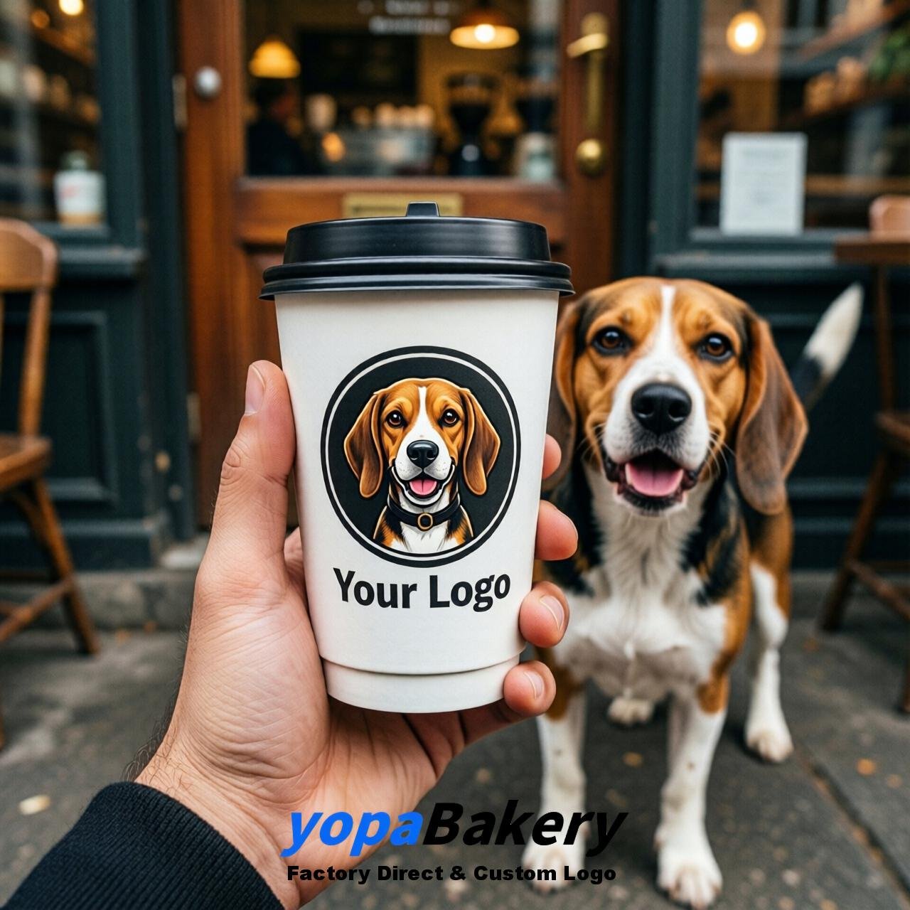 Beagle Double Wall Paper Cups: 8oz/12oz/16oz/20oz/22oz/24oz