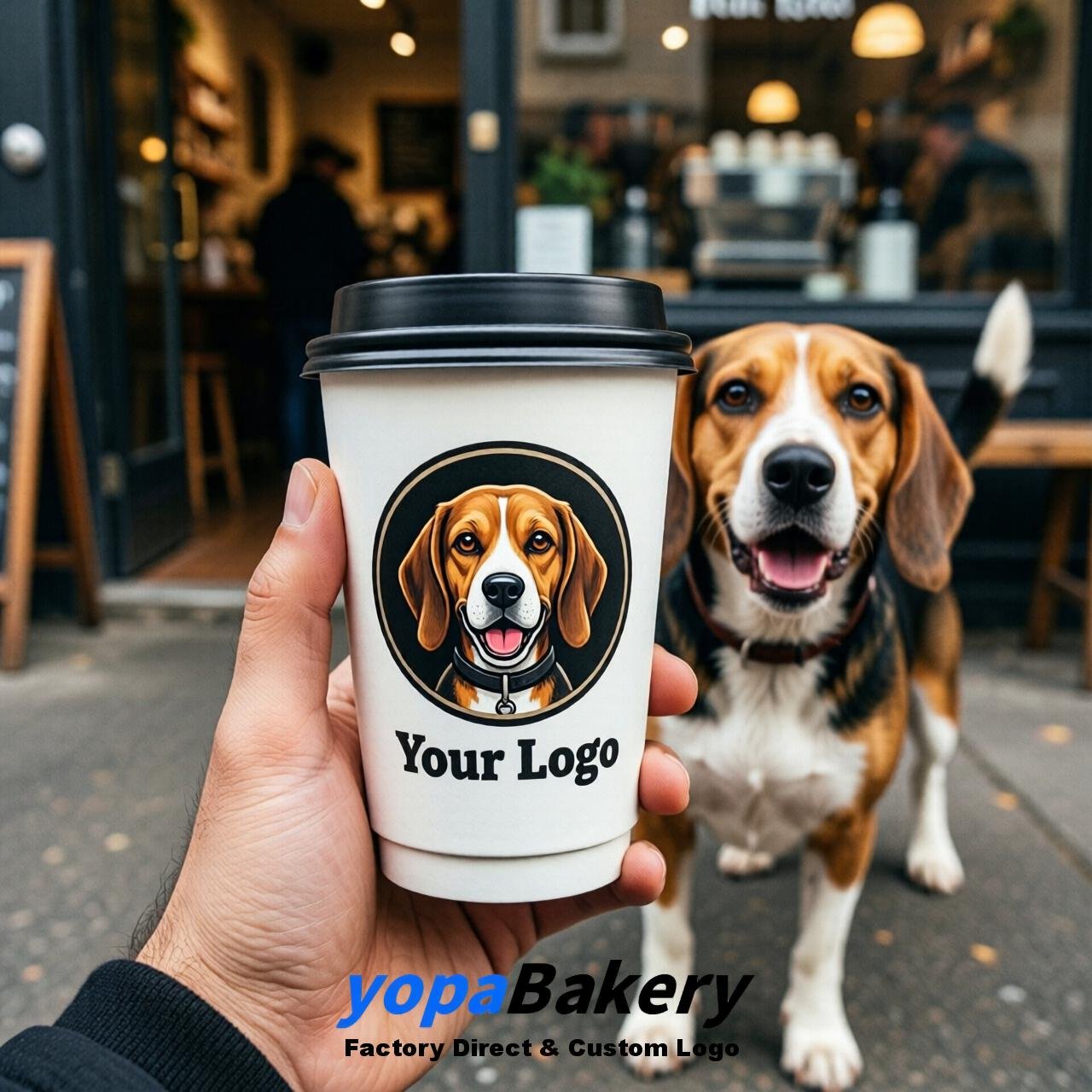 Beagle Double Wall Paper Cups: 8oz/12oz/16oz/20oz/22oz/24oz
