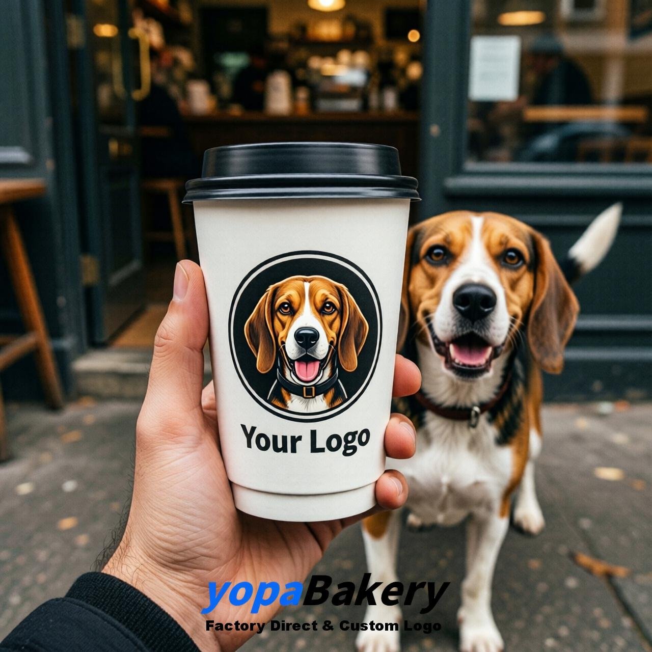 Beagle Double Wall Paper Cups: 8oz/12oz/16oz/20oz/22oz/24oz