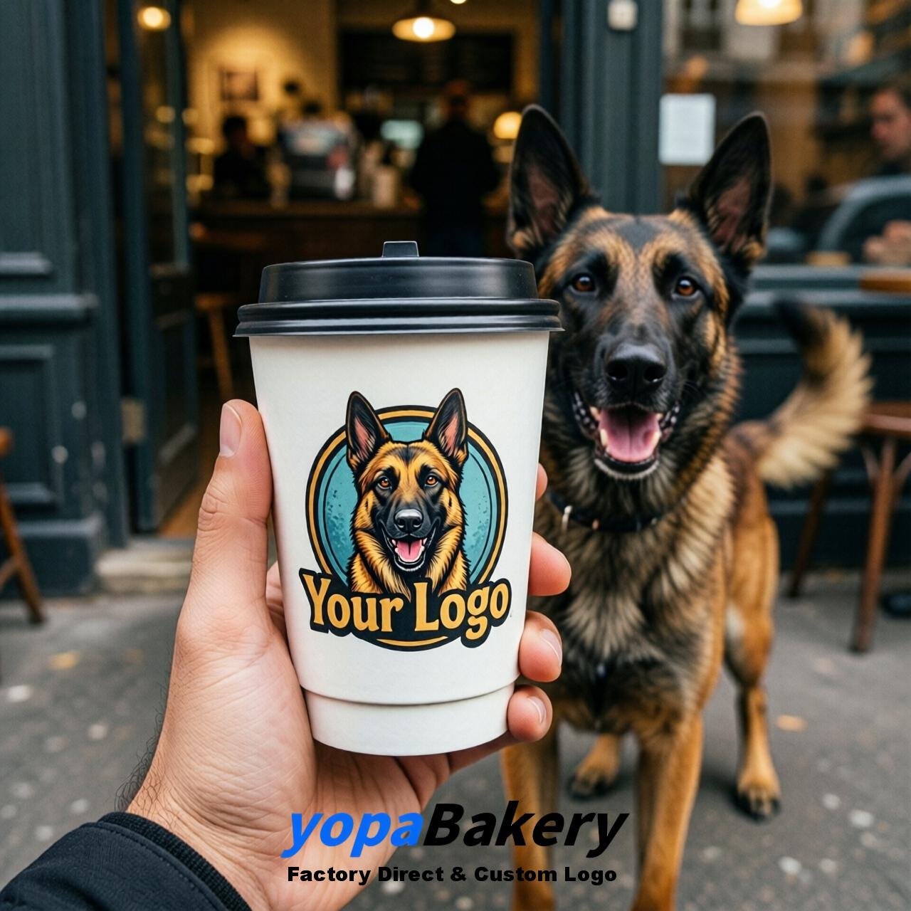 Belgian Malinois Double Wall Paper Cups: 8oz/12oz/16oz/20oz/22oz/24oz