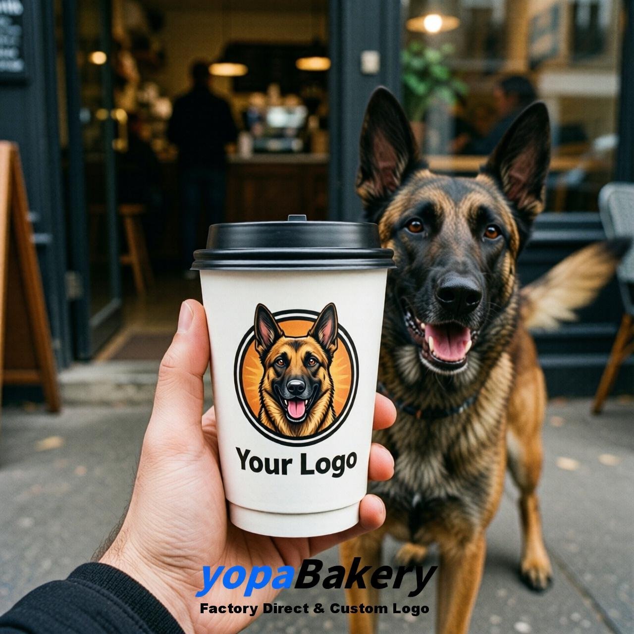 Belgian Malinois Double Wall Paper Cups: 8oz/12oz/16oz/20oz/22oz/24oz