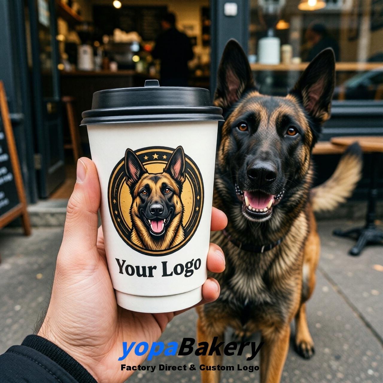 Belgian Malinois Double Wall Paper Cups: 8oz/12oz/16oz/20oz/22oz/24oz