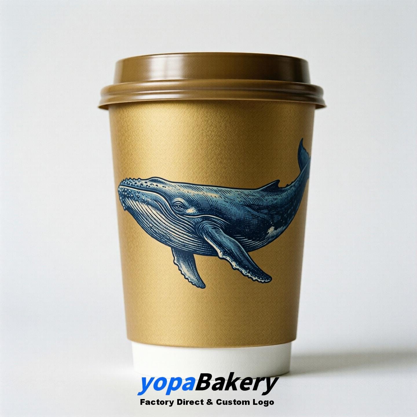Bluewhale Double Wall Paper Cups: 100ml/120ml/200ml/240ml/300ml/360ml/400ml/500ml/600ml/700ml
