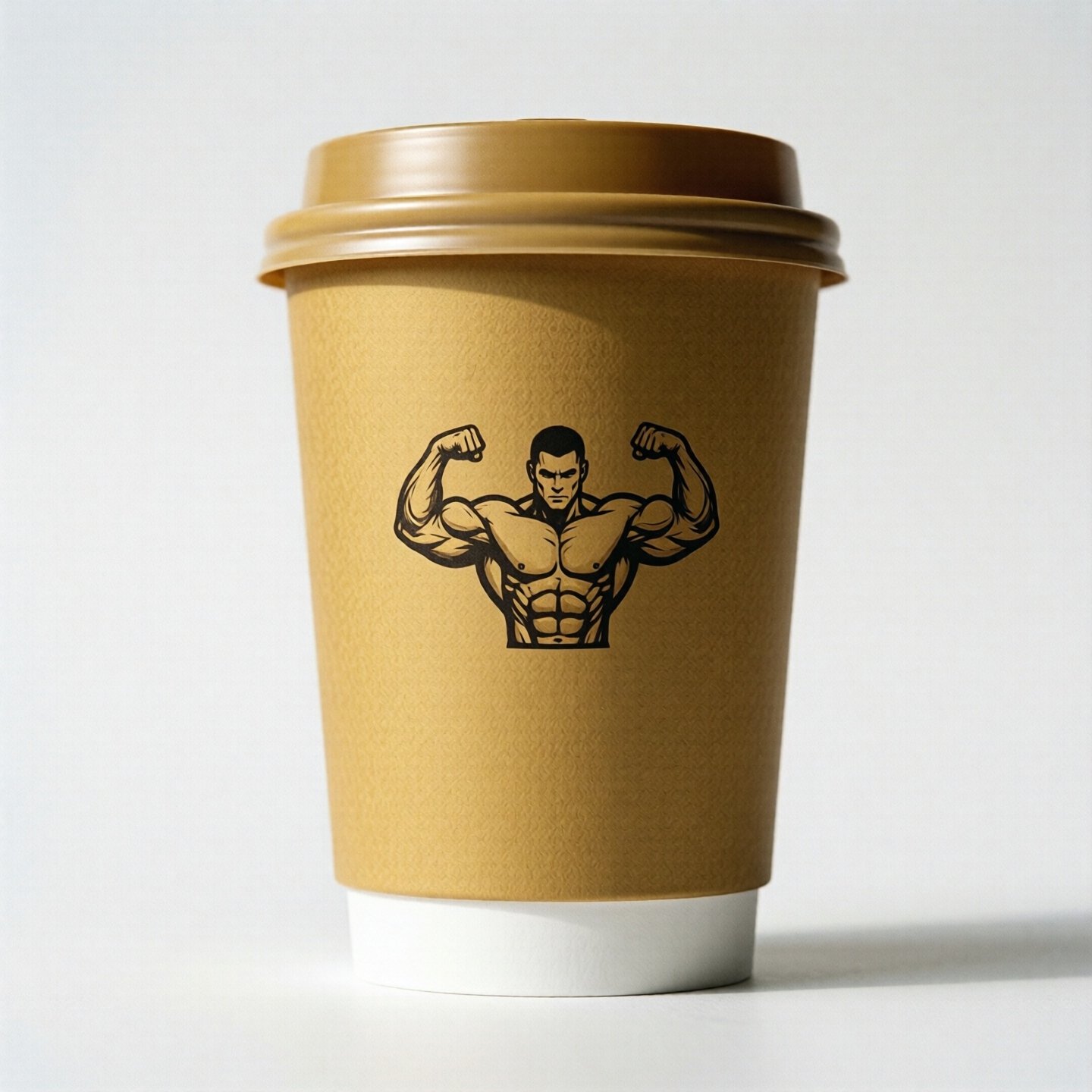 Bodybuilding Theme Coffee Paper Cups: 8oz/12oz/16oz/20oz