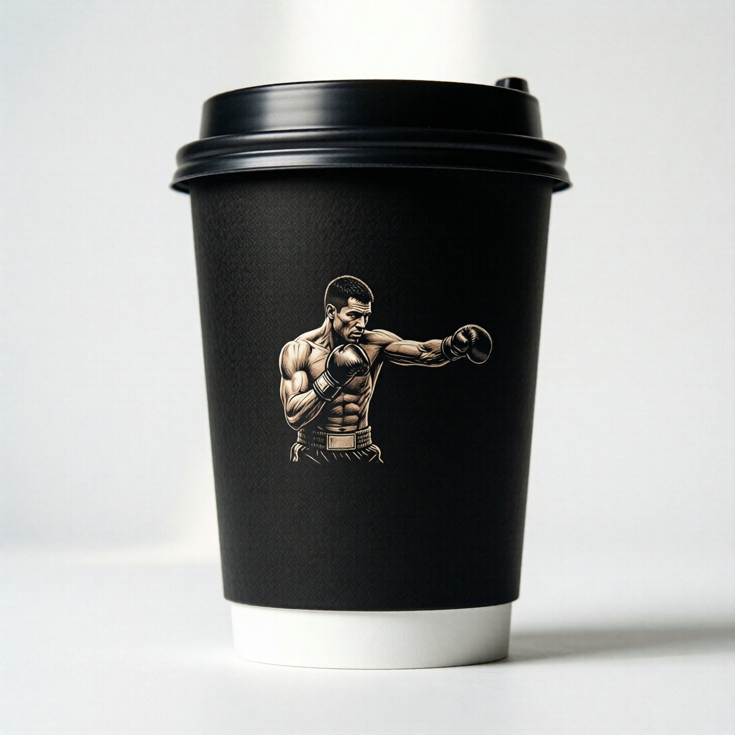 Boxing Theme Coffee Paper Cups: 8oz/12oz/16oz/20oz