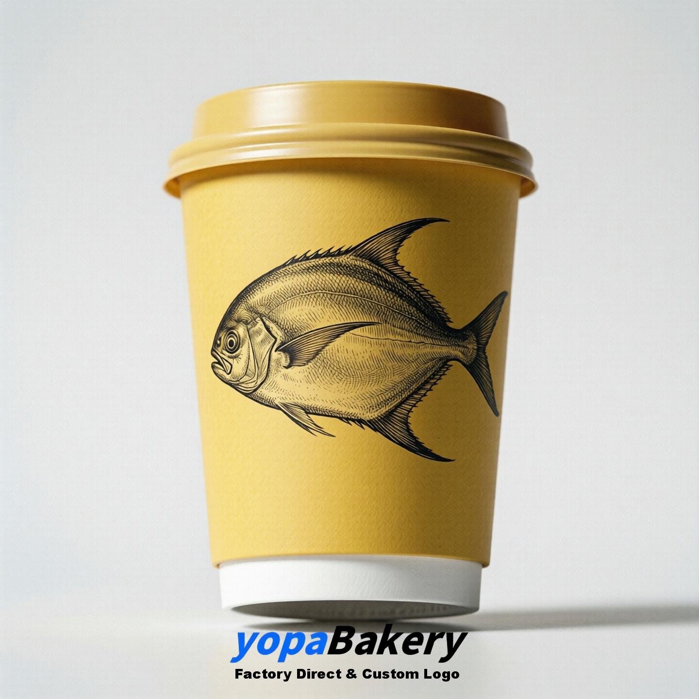 Butterfish Double Wall Paper Cups: 100ml/120ml/200ml/240ml/300ml/360ml/400ml/500ml/600ml/700ml