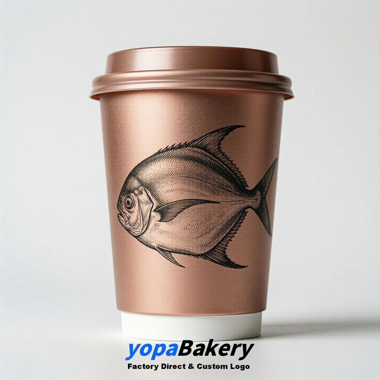 Butterfish Double Wall Paper Cups: 100ml/120ml/200ml/240ml/300ml/360ml/400ml/500ml/600ml/700ml