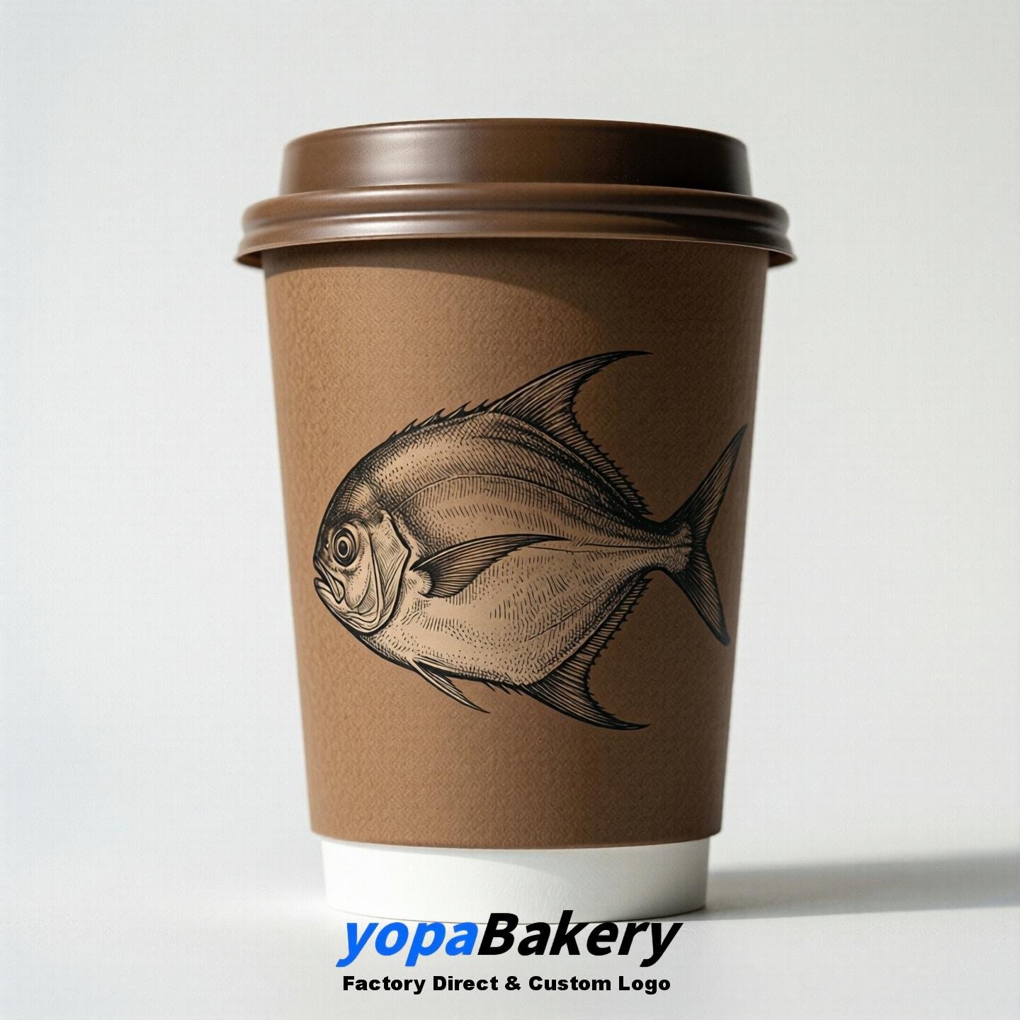 Butterfish Double Wall Paper Cups: 100ml/120ml/200ml/240ml/300ml/360ml/400ml/500ml/600ml/700ml