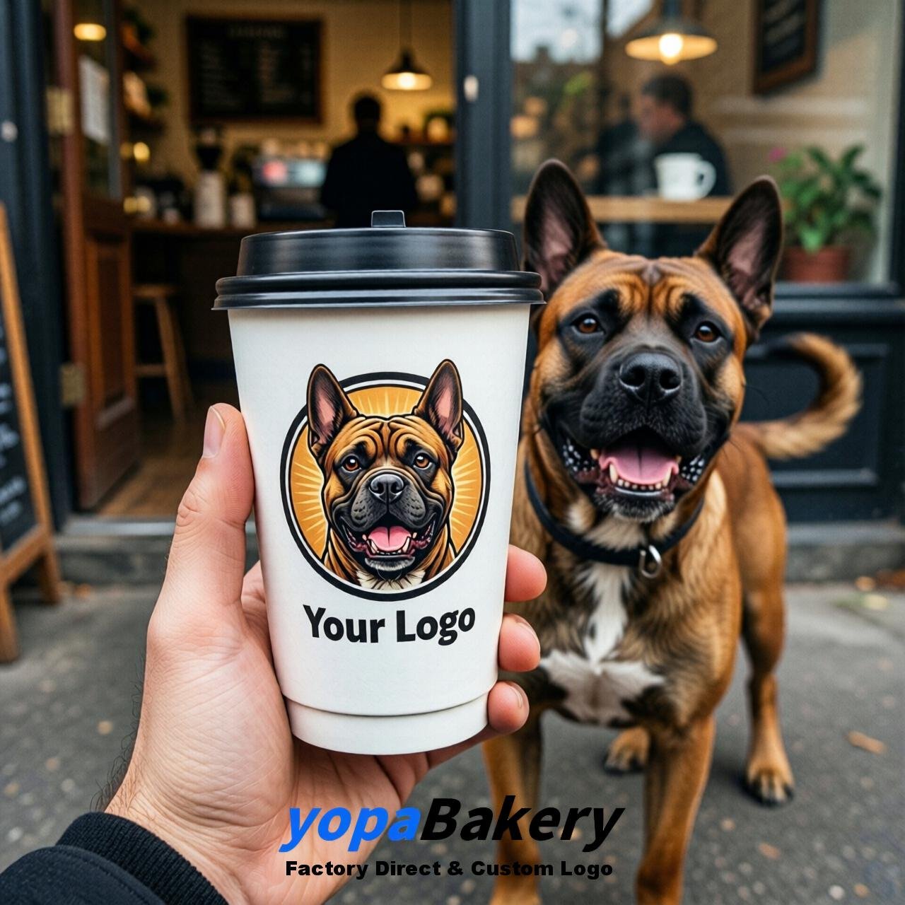 Cane Corso Double Wall Paper Cups: 8oz/12oz/16oz/20oz/22oz/24oz