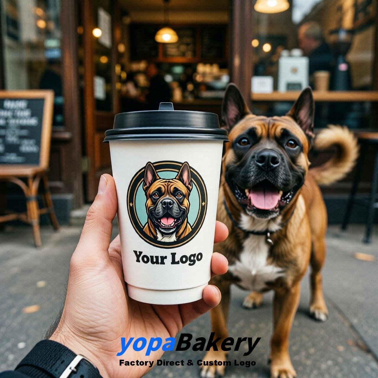 Cane Corso Double Wall Paper Cups: 8oz/12oz/16oz/20oz/22oz/24oz
