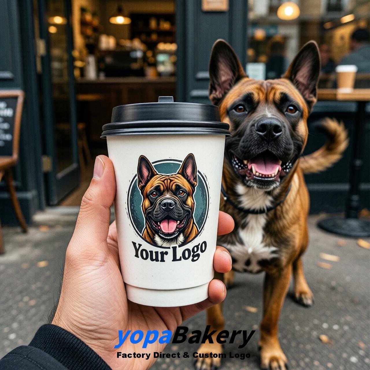 Cane Corso Double Wall Paper Cups: 8oz/12oz/16oz/20oz/22oz/24oz