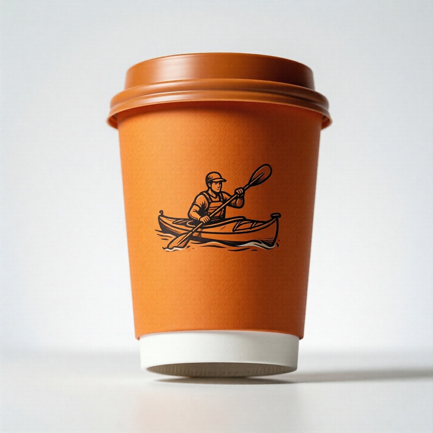 Canoeing Theme Coffee Paper Cups: 8oz/12oz/16oz/20oz