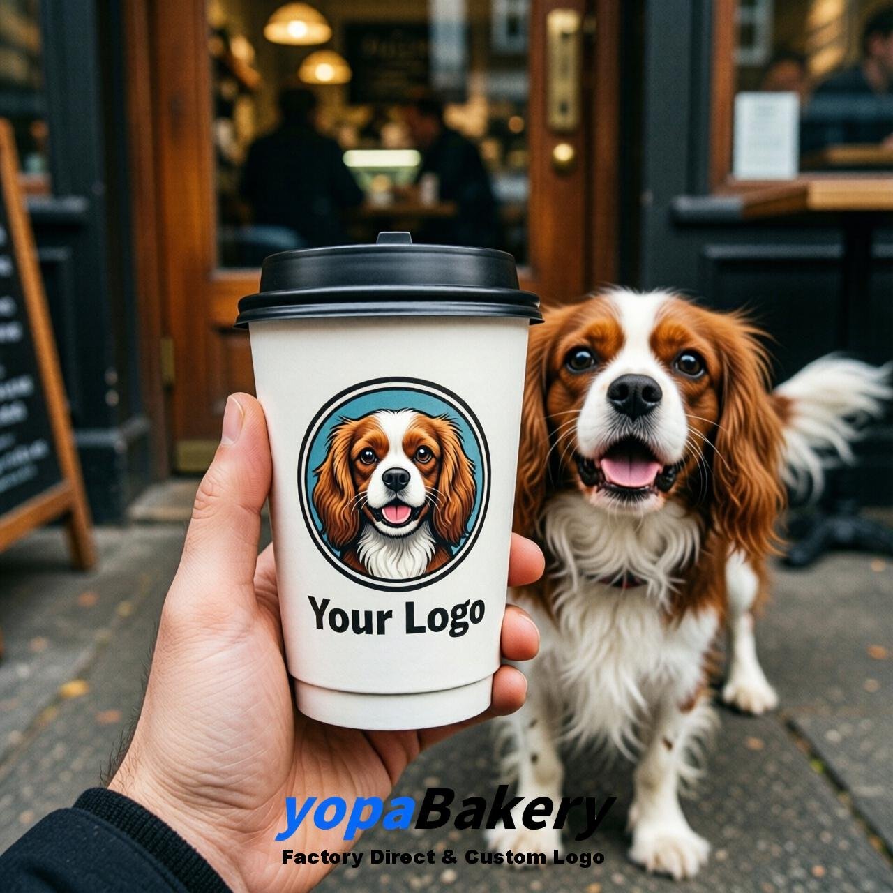 Cavalier King Charles Spaniel Double Wall Paper Cups: 8oz/12oz/16oz/20oz/22oz/24oz