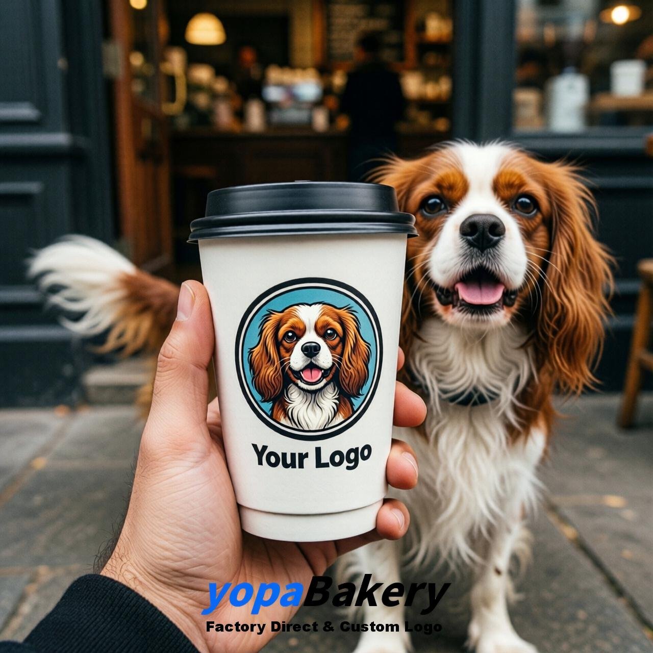 Cavalier King Charles Spaniel Double Wall Paper Cups: 8oz/12oz/16oz/20oz/22oz/24oz