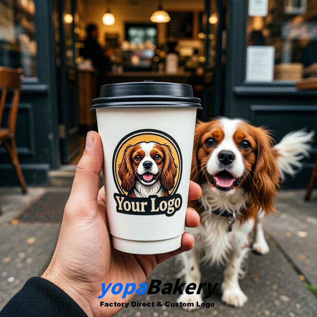 Cavalier King Charles Spaniel Double Wall Paper Cups: 8oz/12oz/16oz/20oz/22oz/24oz