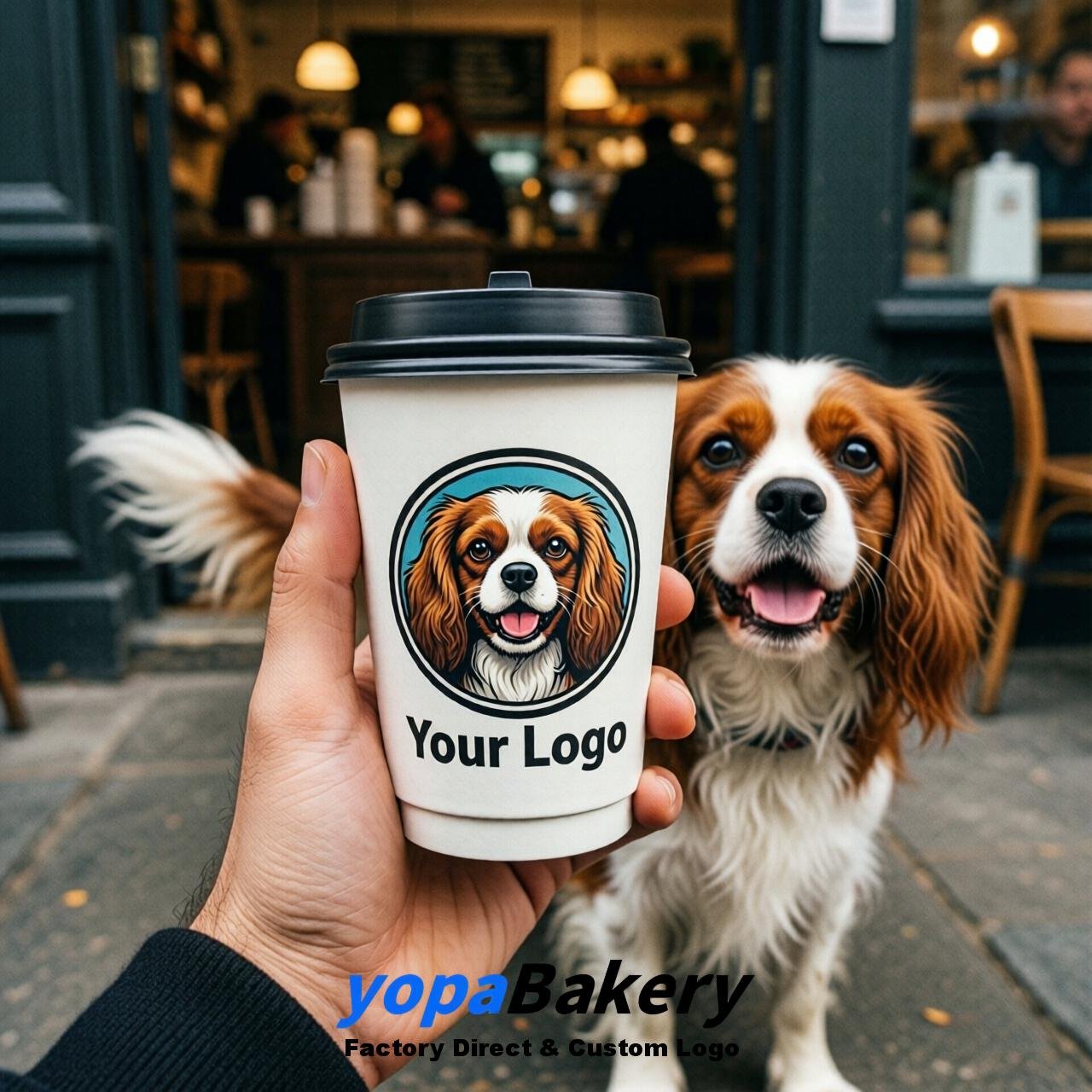 Cavalier King Charles Spaniel Double Wall Paper Cups: 8oz/12oz/16oz/20oz/22oz/24oz