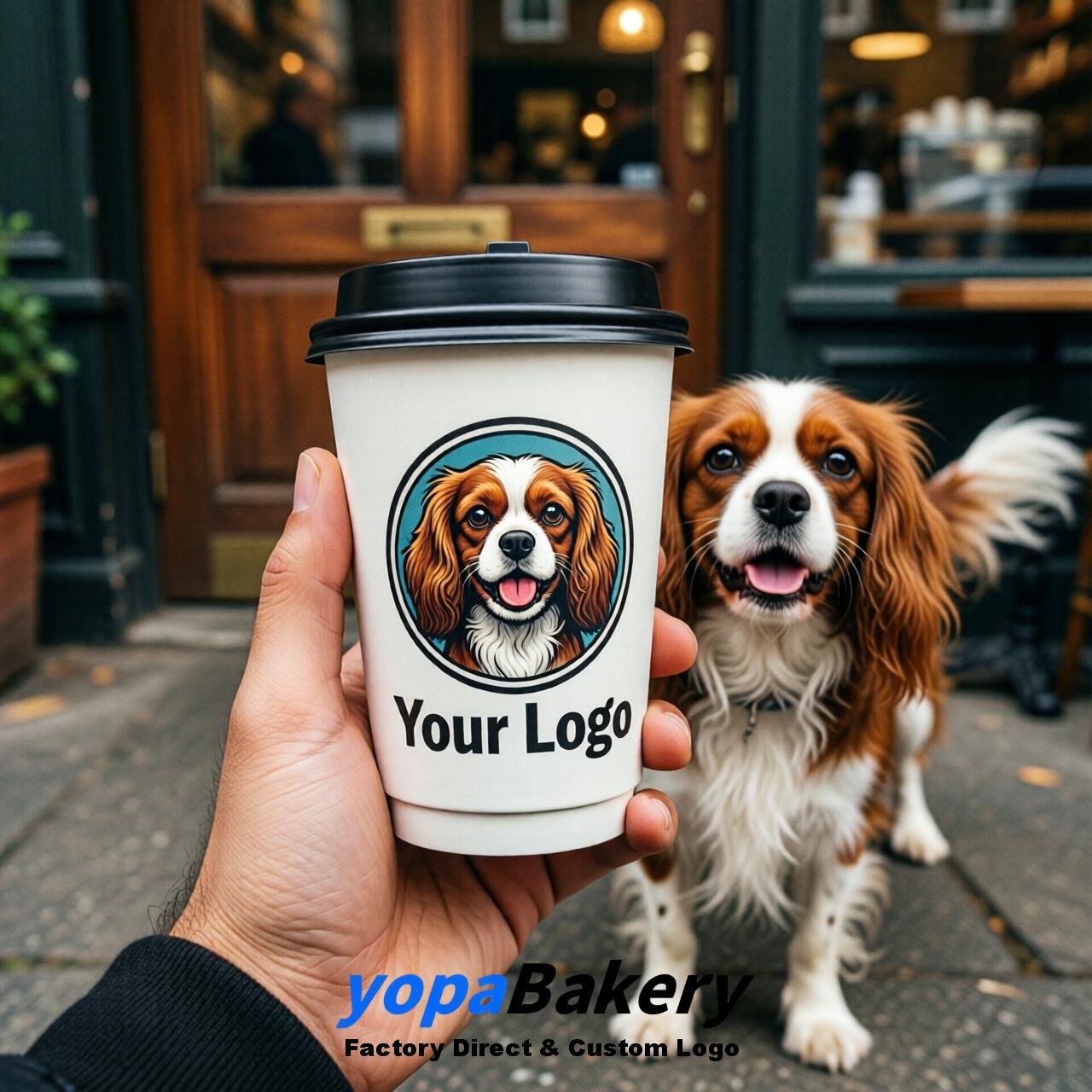 Cavalier King Charles Spaniel Double Wall Paper Cups: 8oz/12oz/16oz/20oz/22oz/24oz