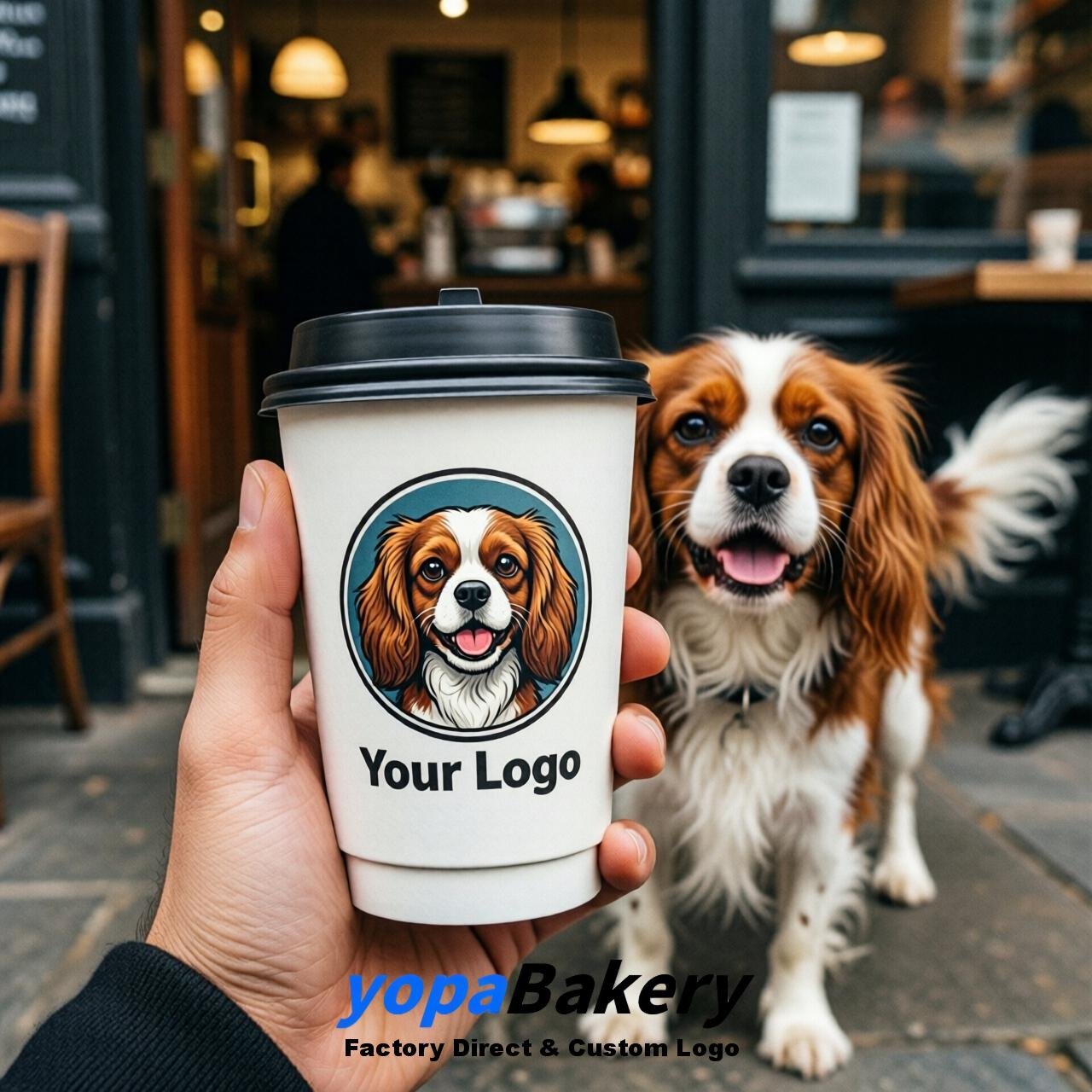 Cavalier King Charles Spaniel Double Wall Paper Cups: 8oz/12oz/16oz/20oz/22oz/24oz