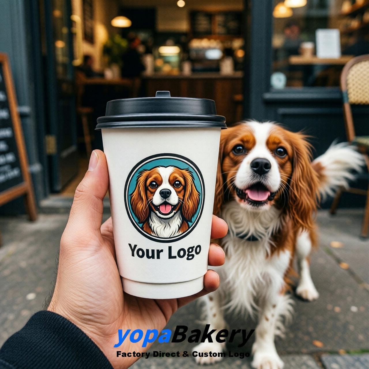 Cavalier King Charles Spaniel Double Wall Paper Cups: 8oz/12oz/16oz/20oz/22oz/24oz
