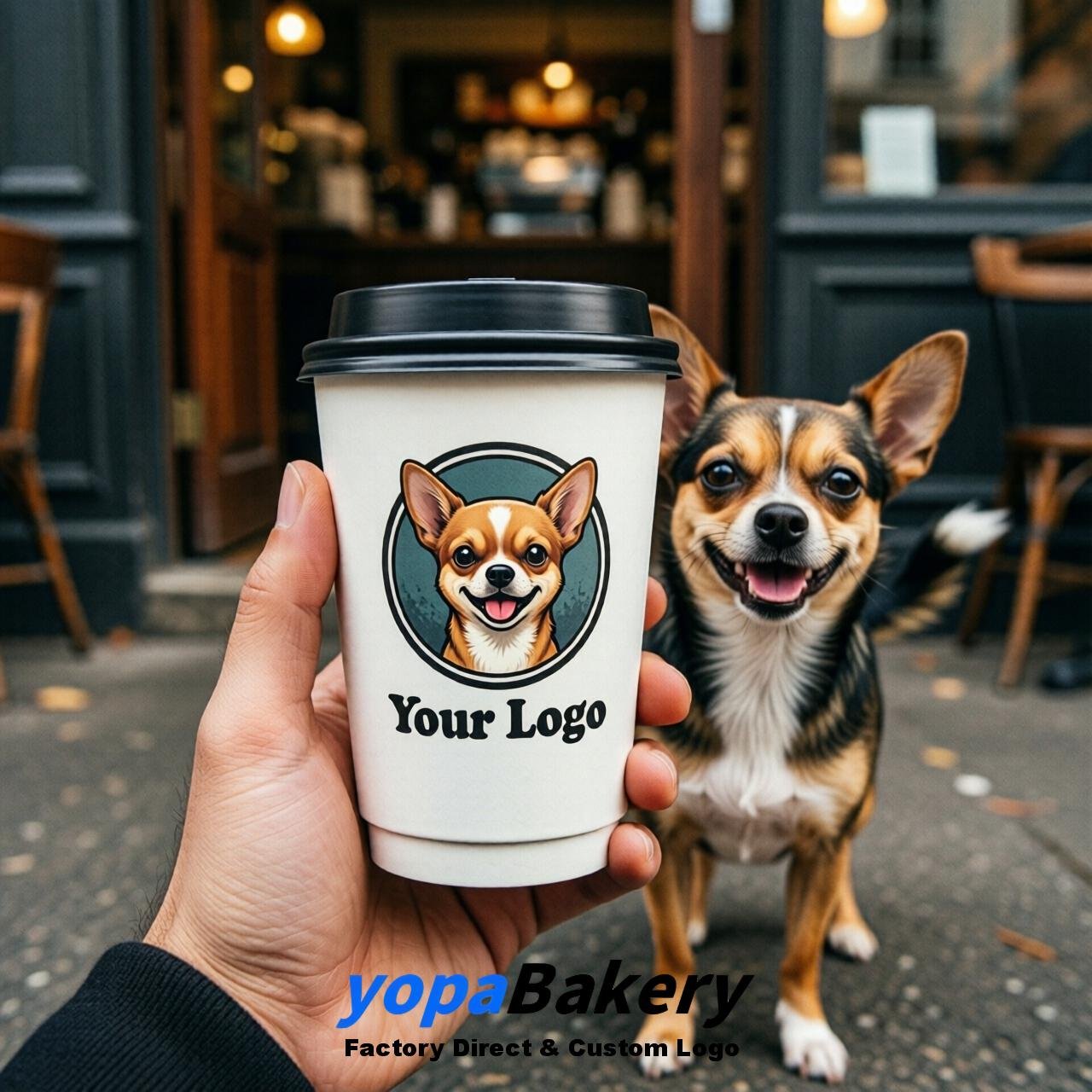 Chihuahua Double Wall Paper Cups: 8oz/12oz/16oz/20oz/22oz/24oz