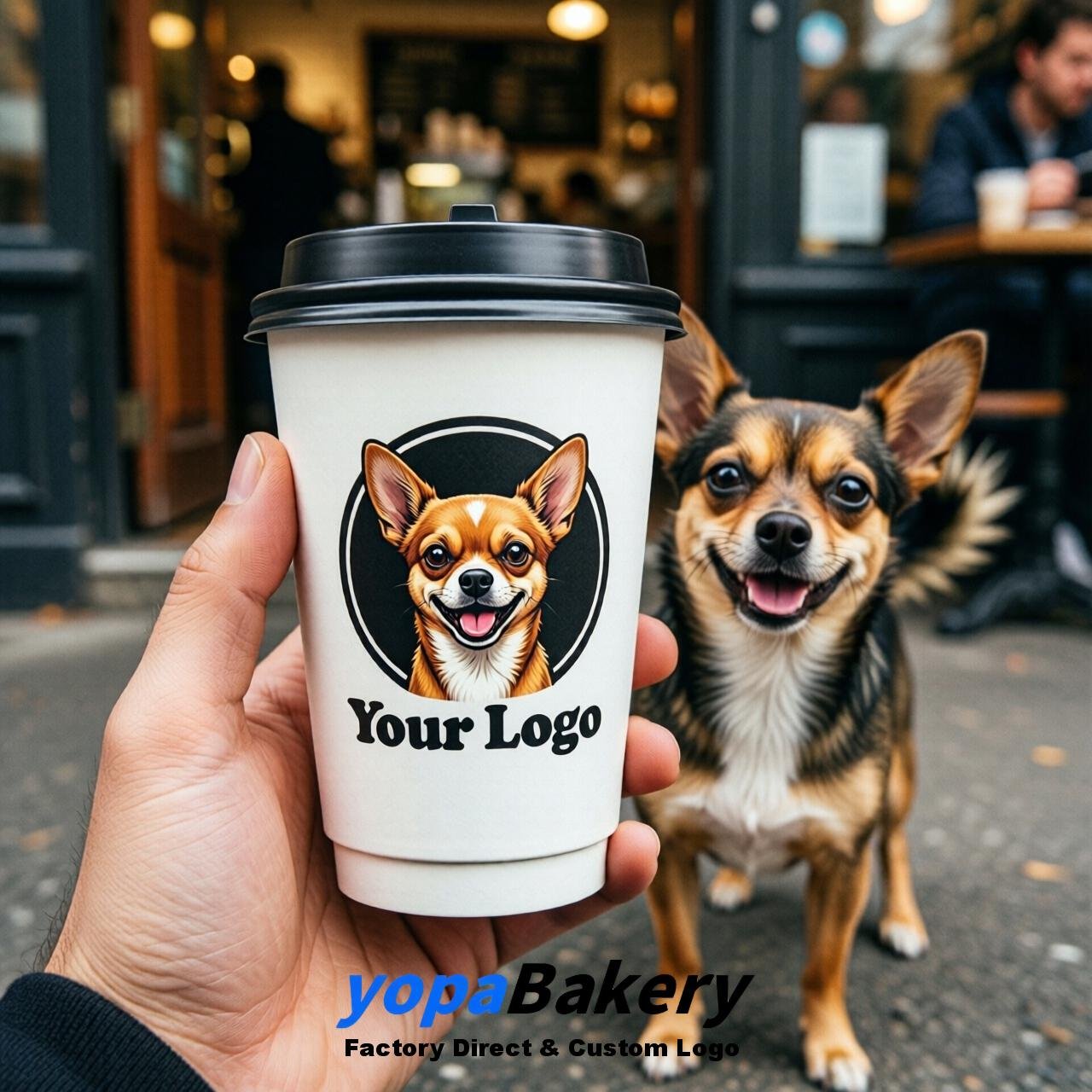 Chihuahua Double Wall Paper Cups: 8oz/12oz/16oz/20oz/22oz/24oz
