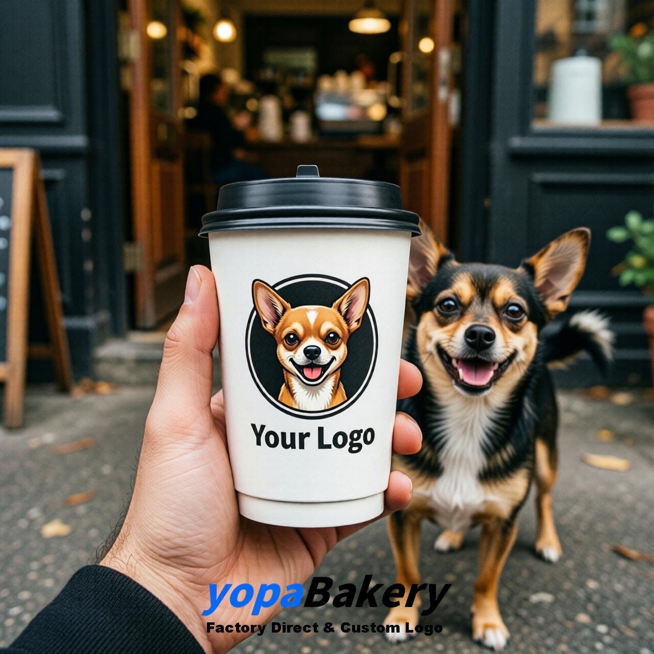 Chihuahua Double Wall Paper Cups: 8oz/12oz/16oz/20oz/22oz/24oz