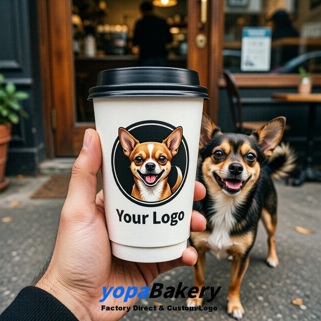 Chihuahua Double Wall Paper Cups: 8oz/12oz/16oz/20oz/22oz/24oz