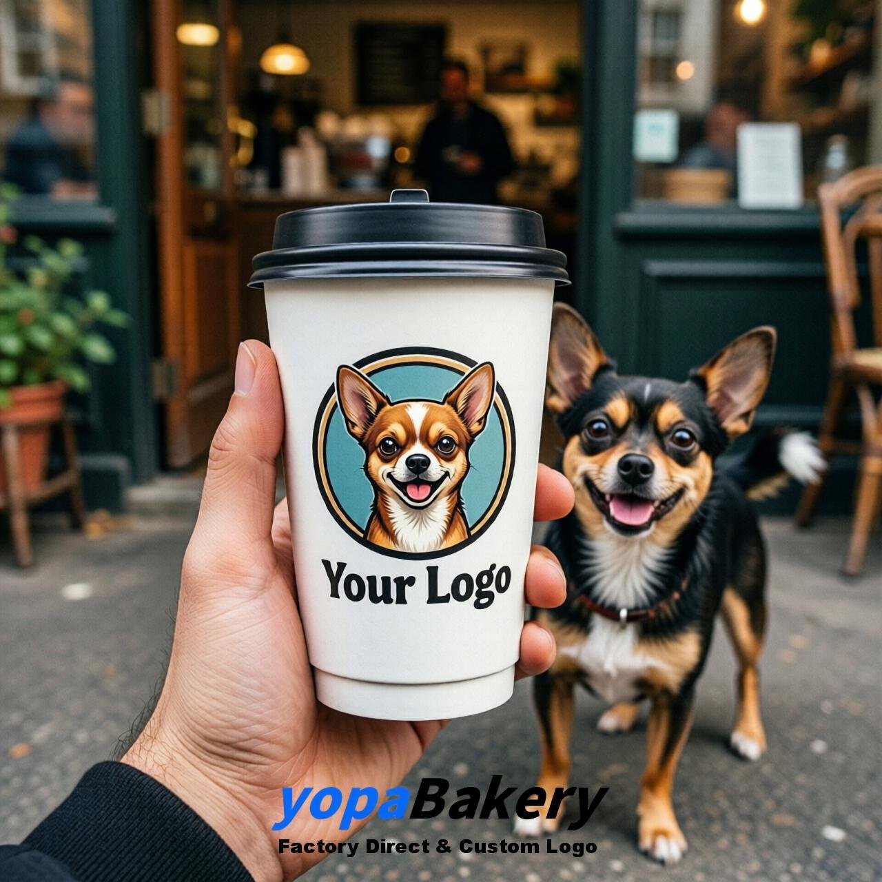 Chihuahua Double Wall Paper Cups: 8oz/12oz/16oz/20oz/22oz/24oz