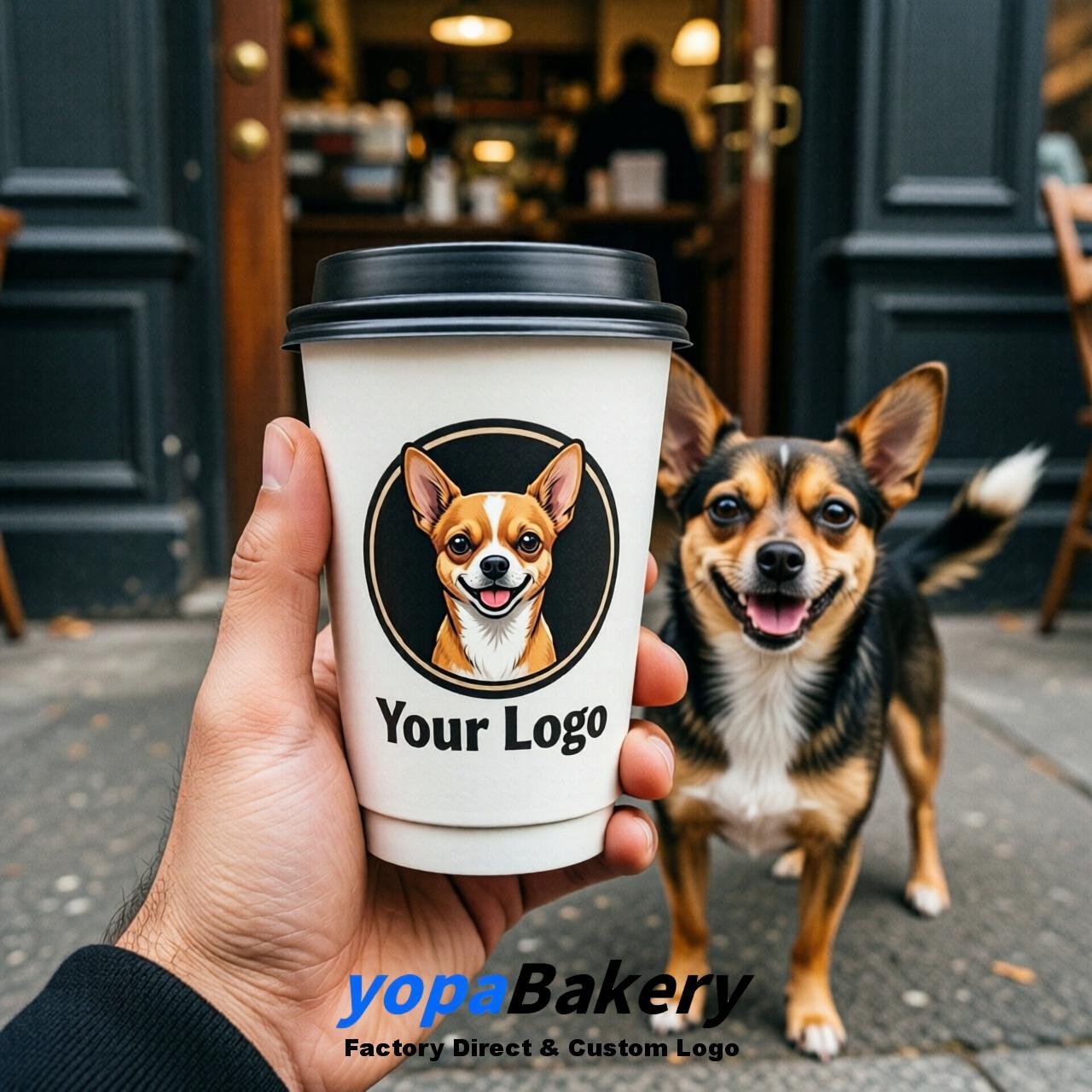 Chihuahua Double Wall Paper Cups: 8oz/12oz/16oz/20oz/22oz/24oz