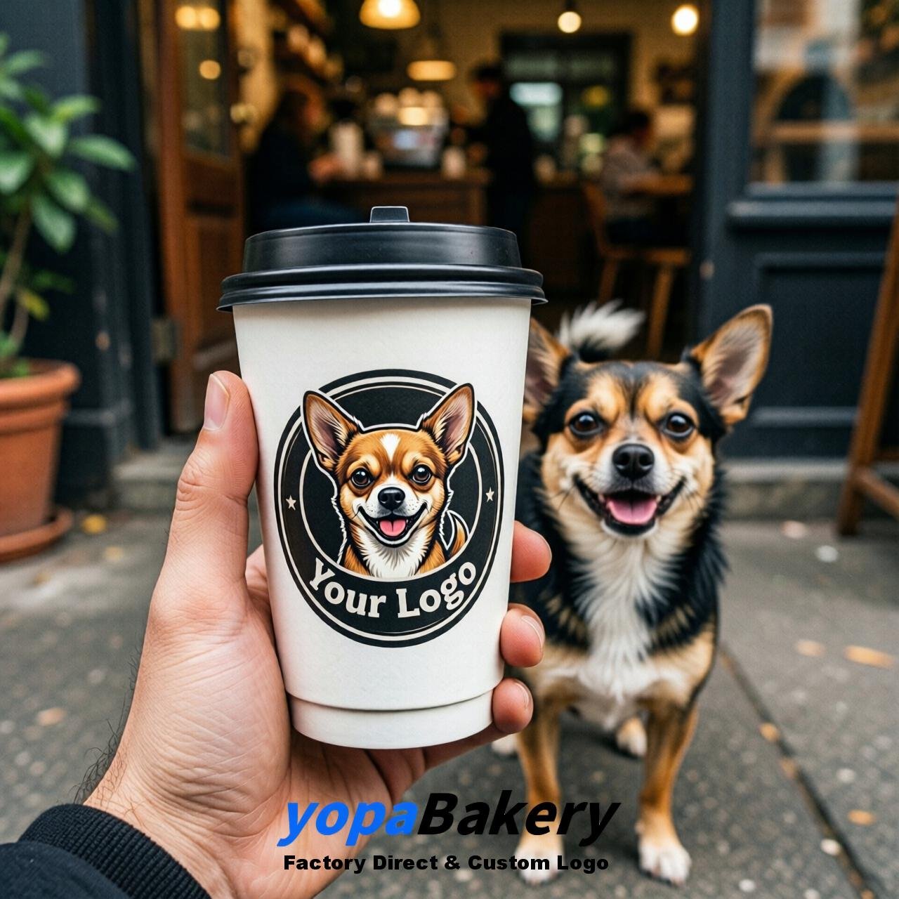 Chihuahua Double Wall Paper Cups: 8oz/12oz/16oz/20oz/22oz/24oz