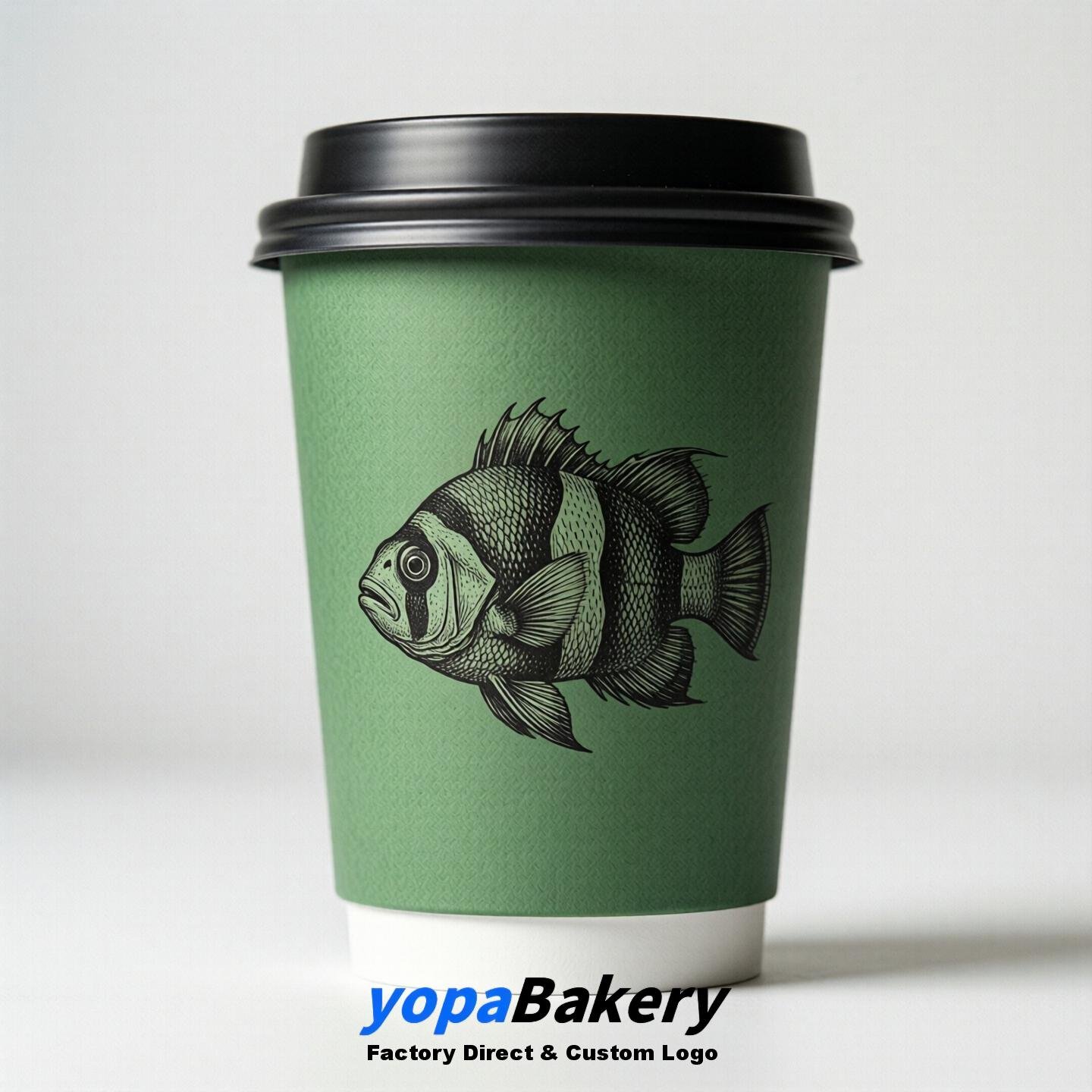 Clownfish Double Wall Paper Cups: 100ml/120ml/200ml/240ml/300ml/360ml/400ml/500ml/600ml/700ml