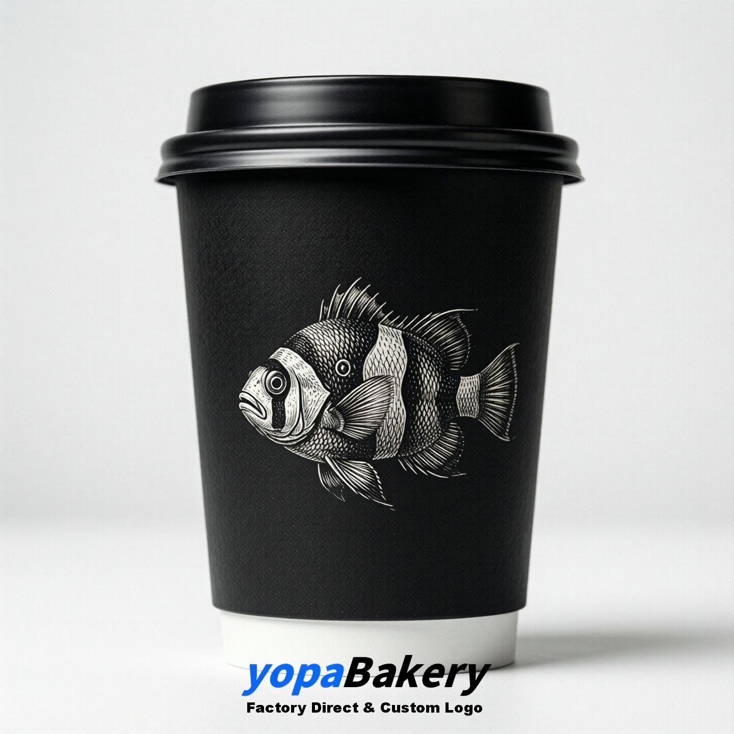 Clownfish Double Wall Paper Cups: 100ml/120ml/200ml/240ml/300ml/360ml/400ml/500ml/600ml/700ml