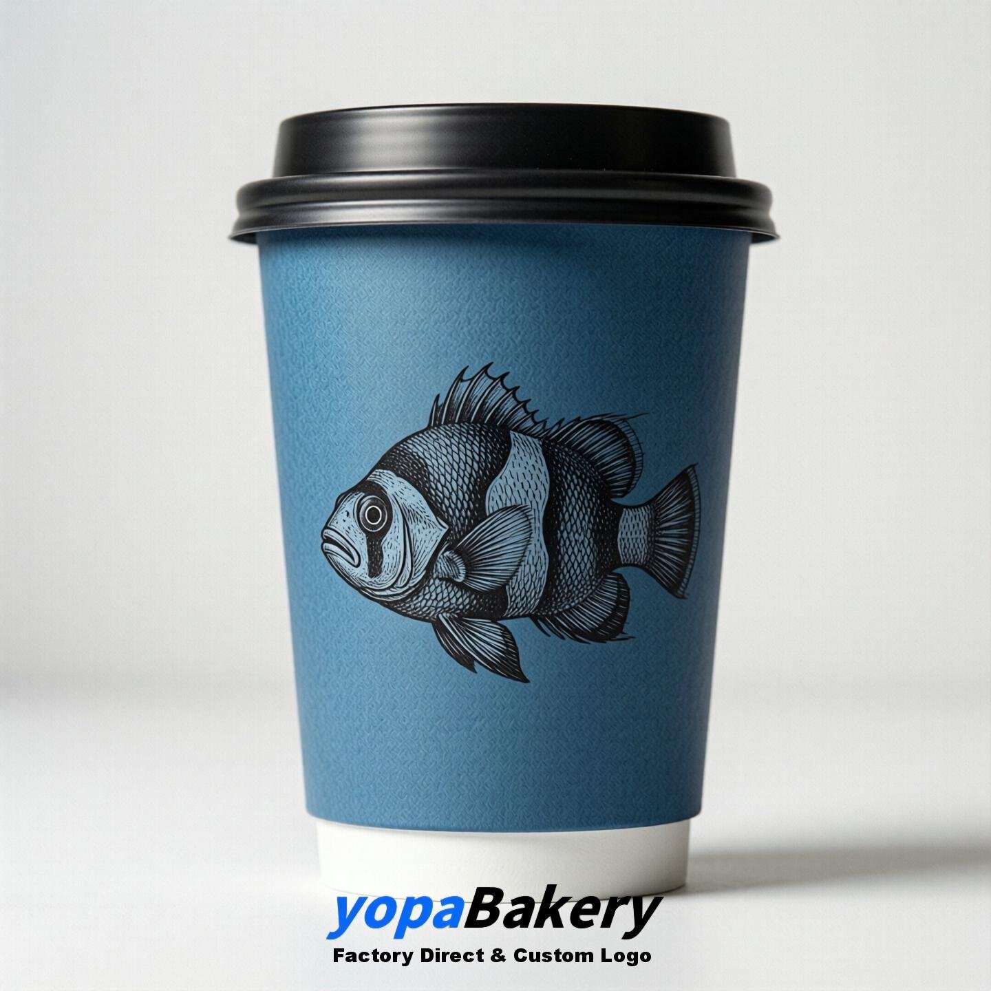 Clownfish Double Wall Paper Cups: 100ml/120ml/200ml/240ml/300ml/360ml/400ml/500ml/600ml/700ml