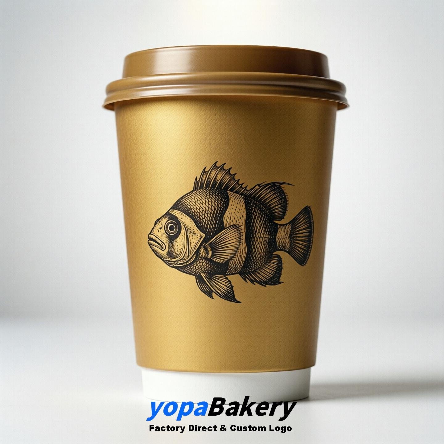 Clownfish Double Wall Paper Cups: 100ml/120ml/200ml/240ml/300ml/360ml/400ml/500ml/600ml/700ml